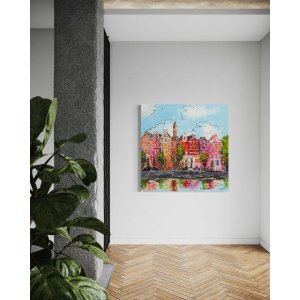 Schilderij Stadsgezicht I