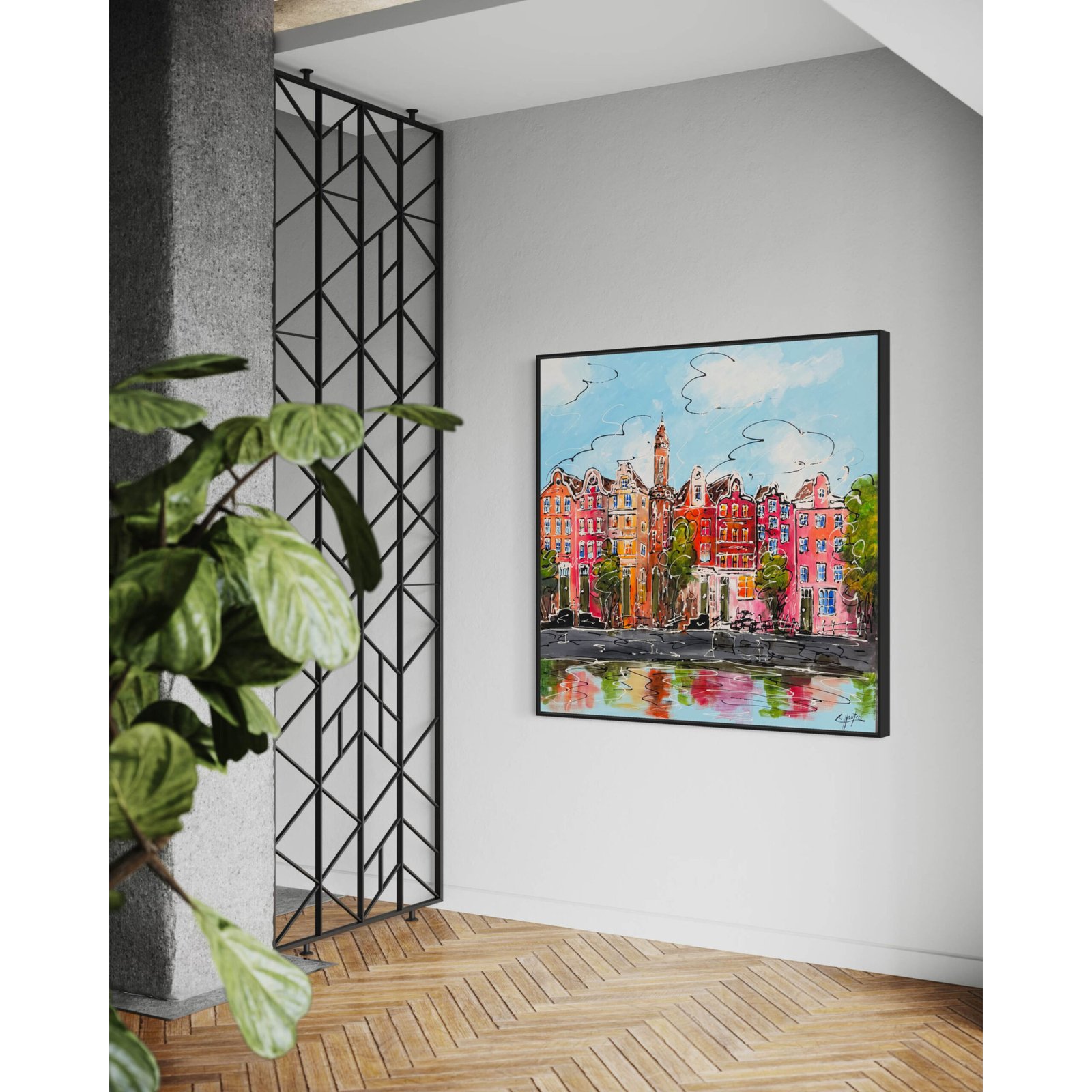 Schilderij Stadsgezicht I