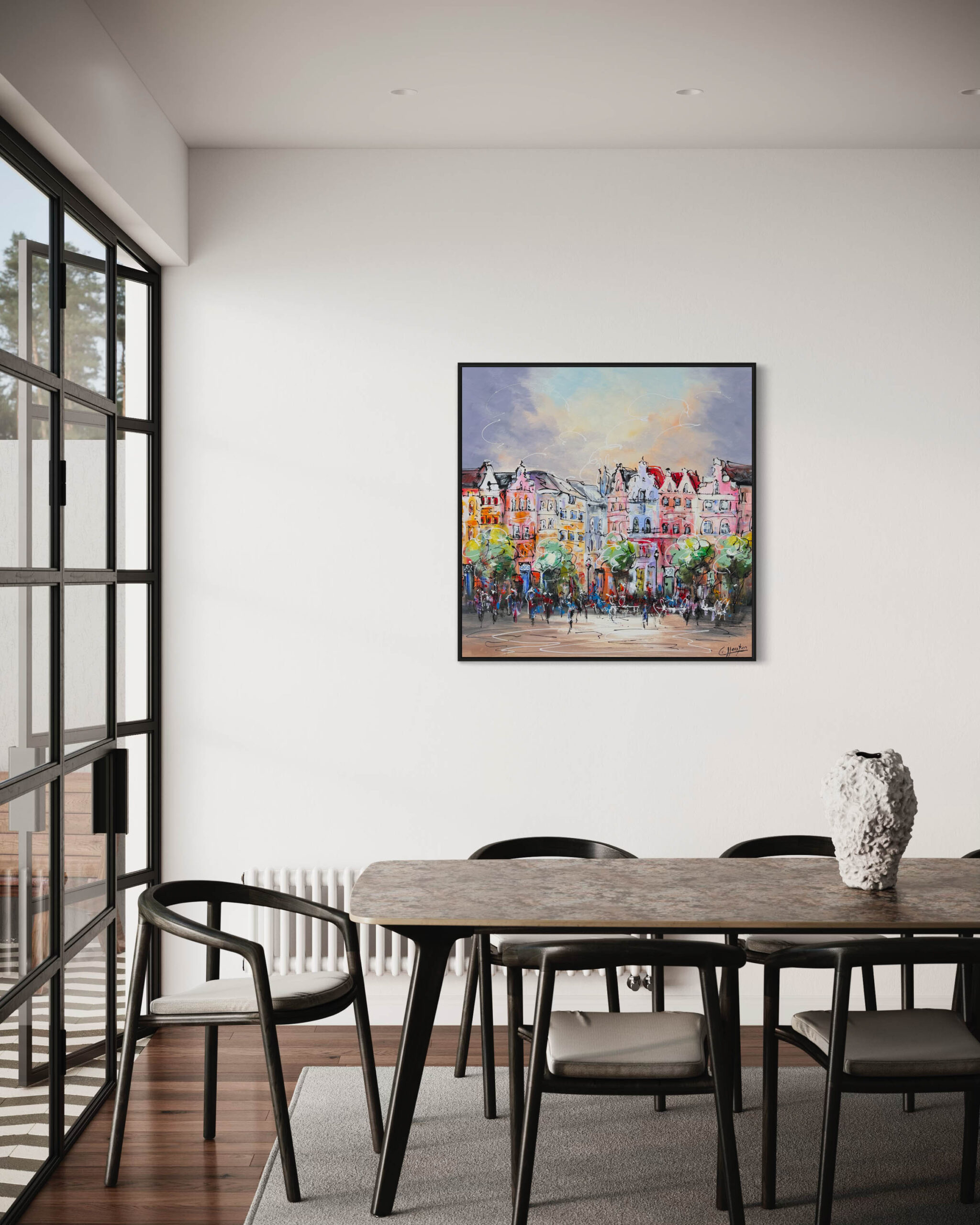 Schilderij Stadsgezicht III