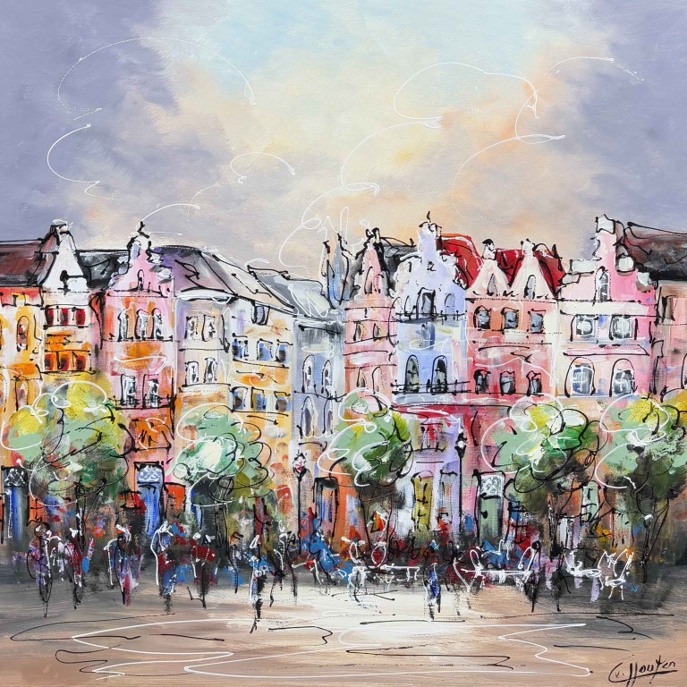Schilderij Stadsgezicht III