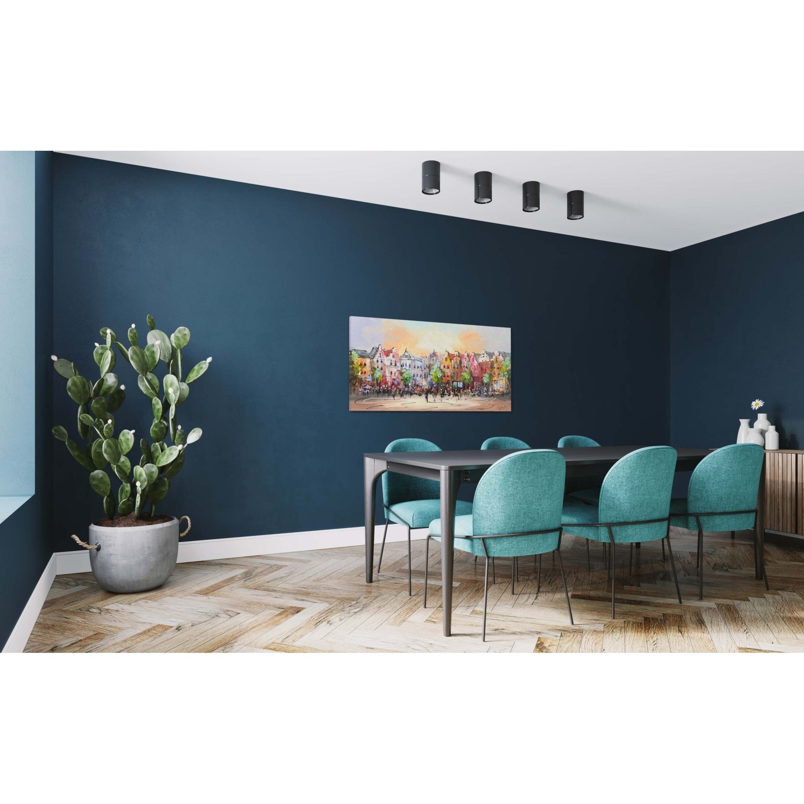 Schilderij Stadsgezicht II