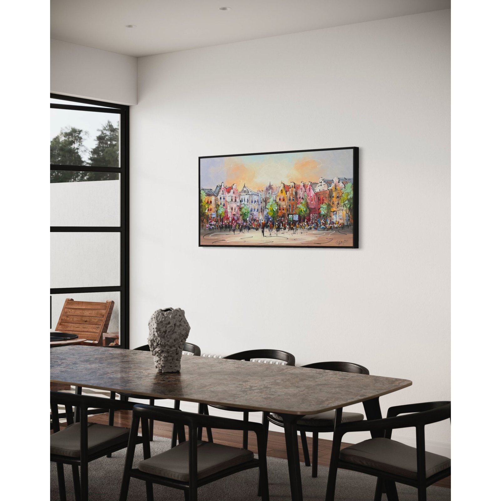 Schilderij Stadsgezicht II