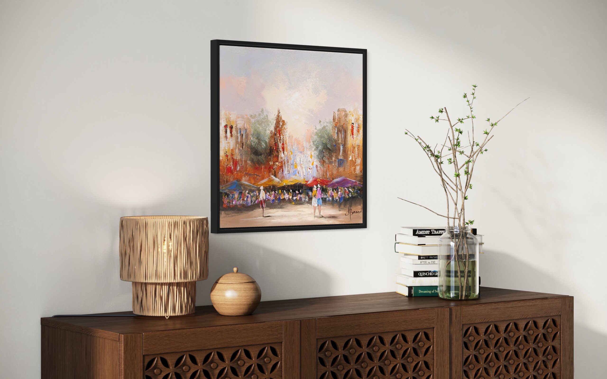 Schilderij Stadsgezicht I