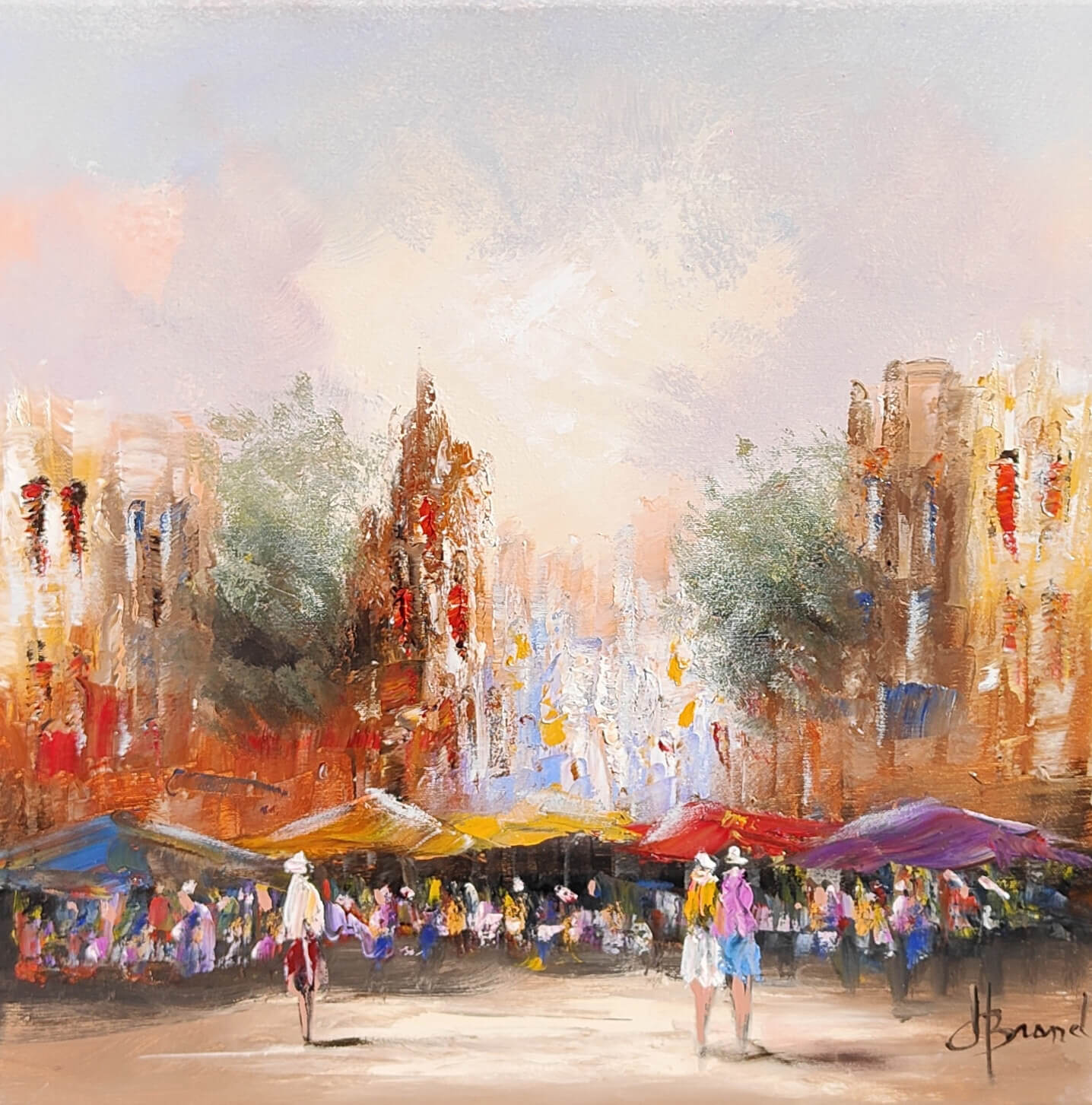 Schilderij Stadsgezicht I