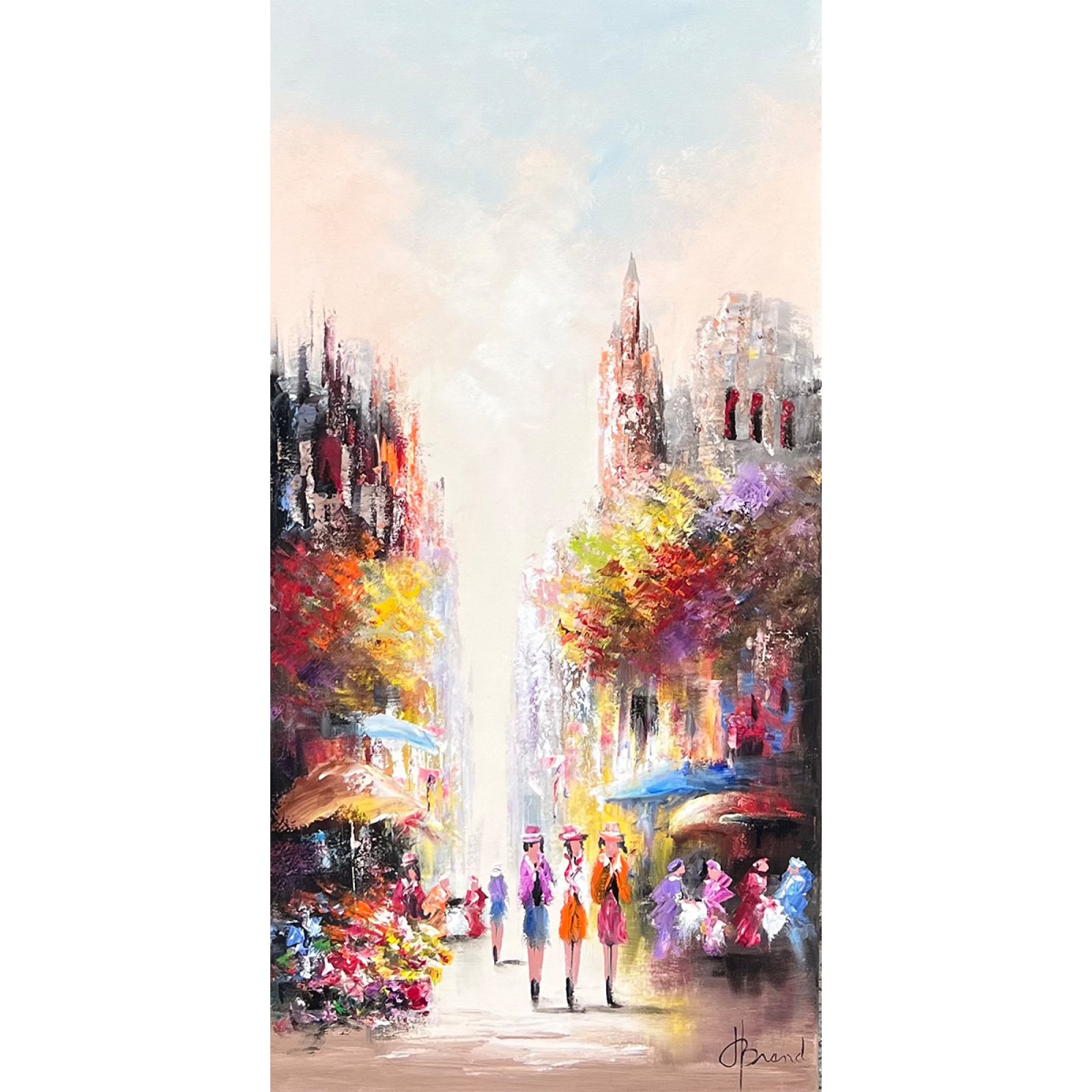 Schilderij Moderne Stad I