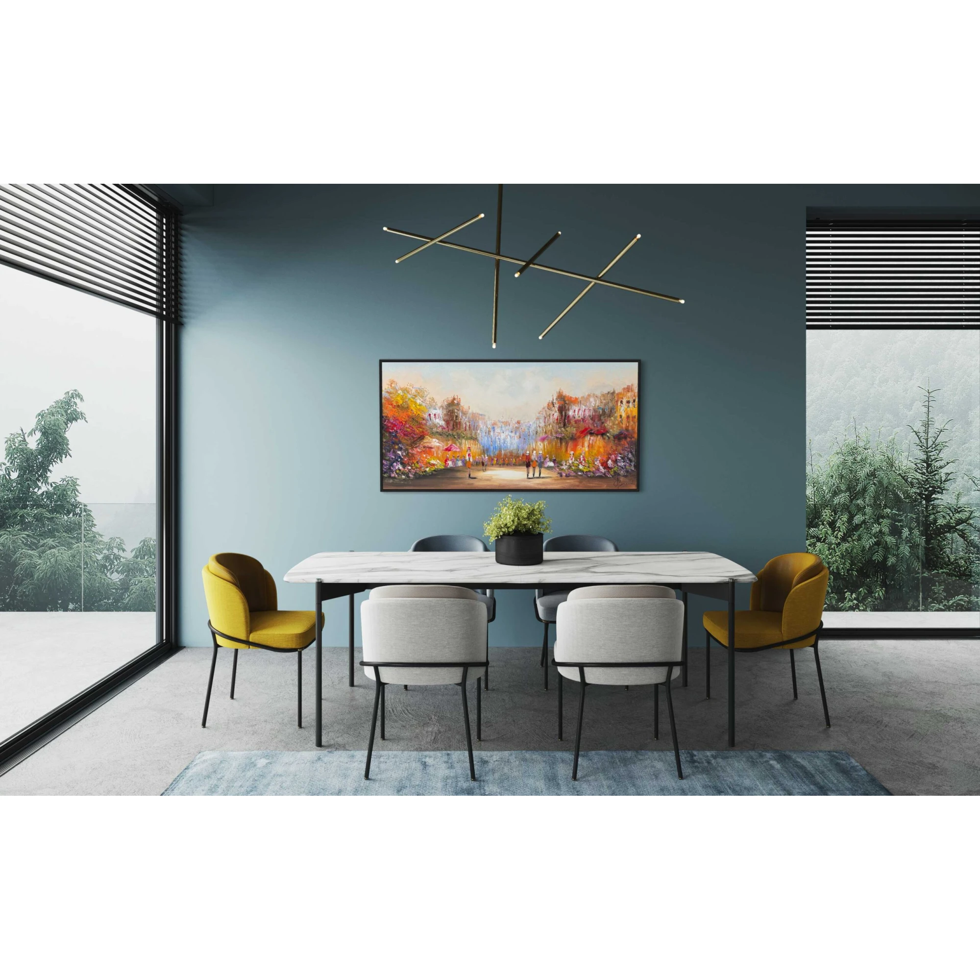 Schilderij Stadsgezicht II