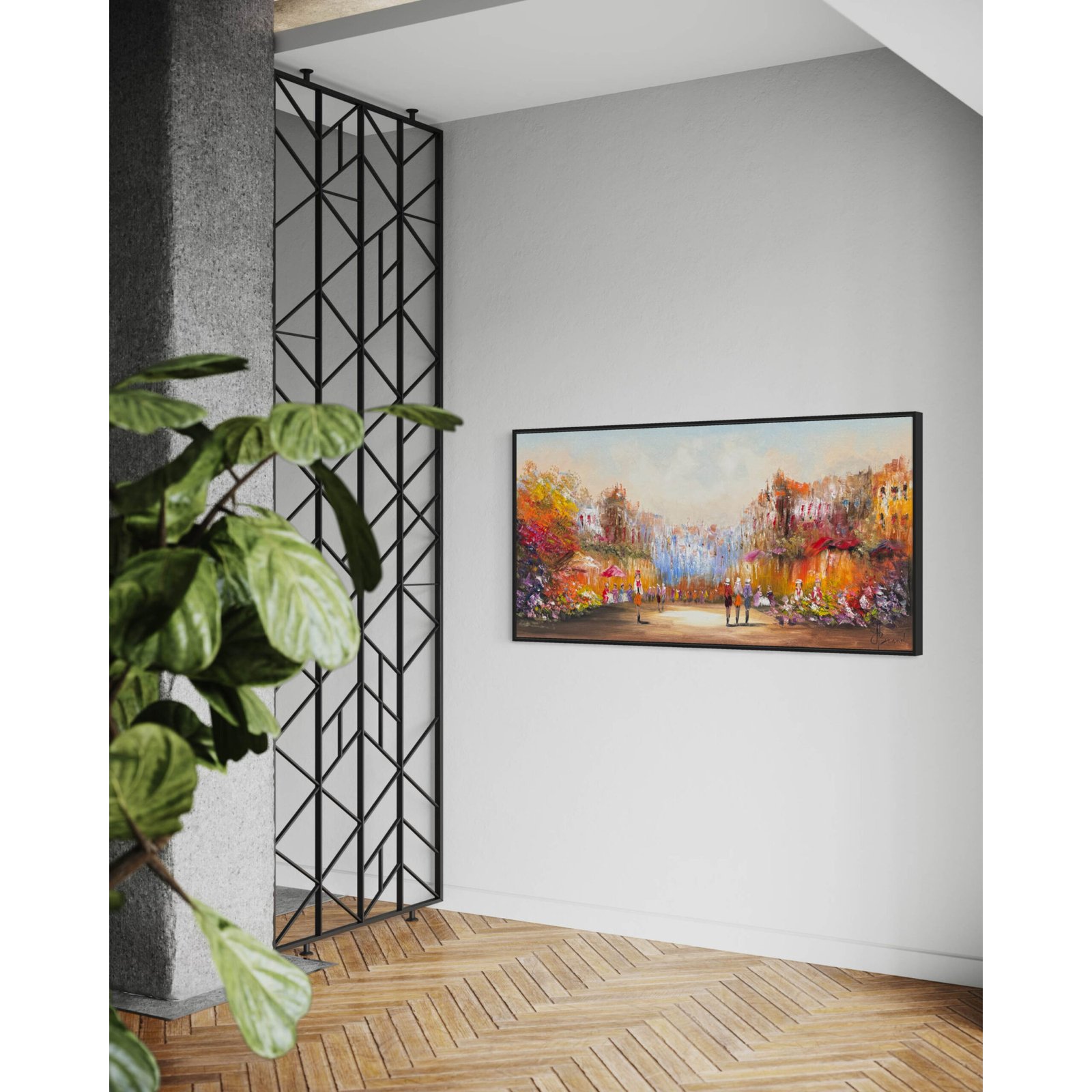 Schilderij Stadsgezicht II