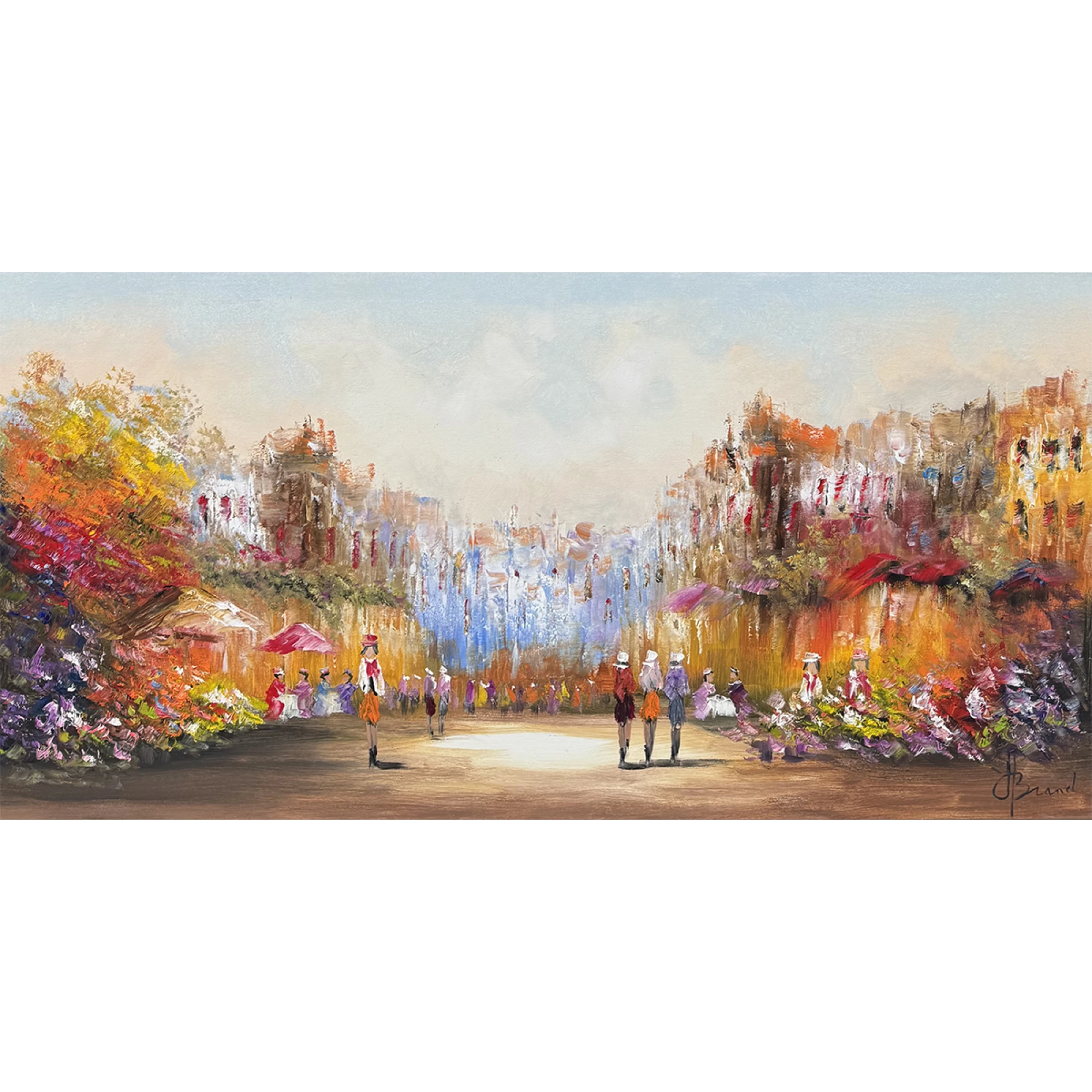 Schilderij Stadsgezicht II