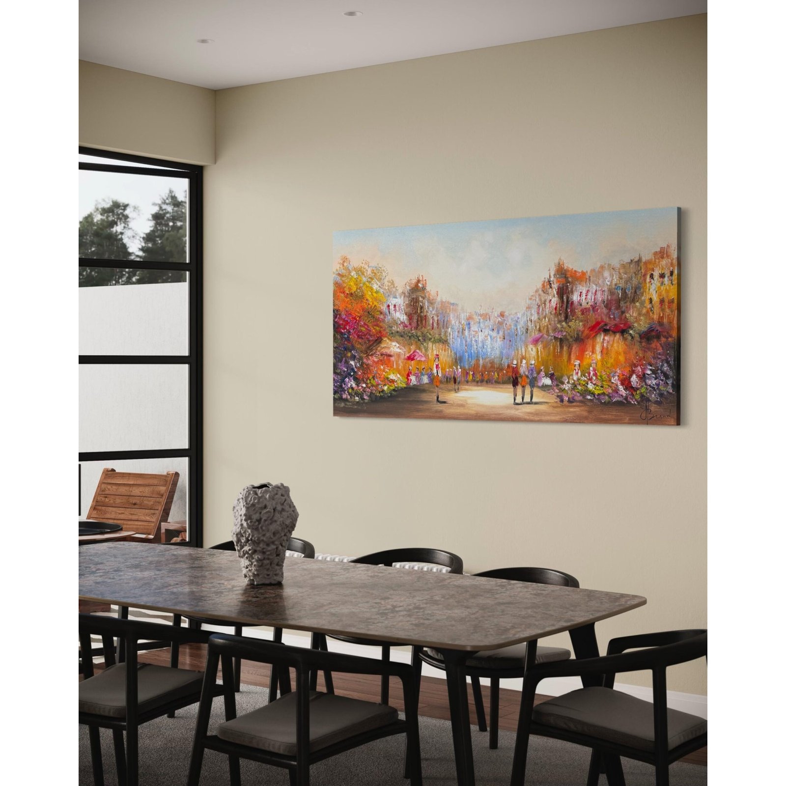 Schilderij Stadsgezicht II