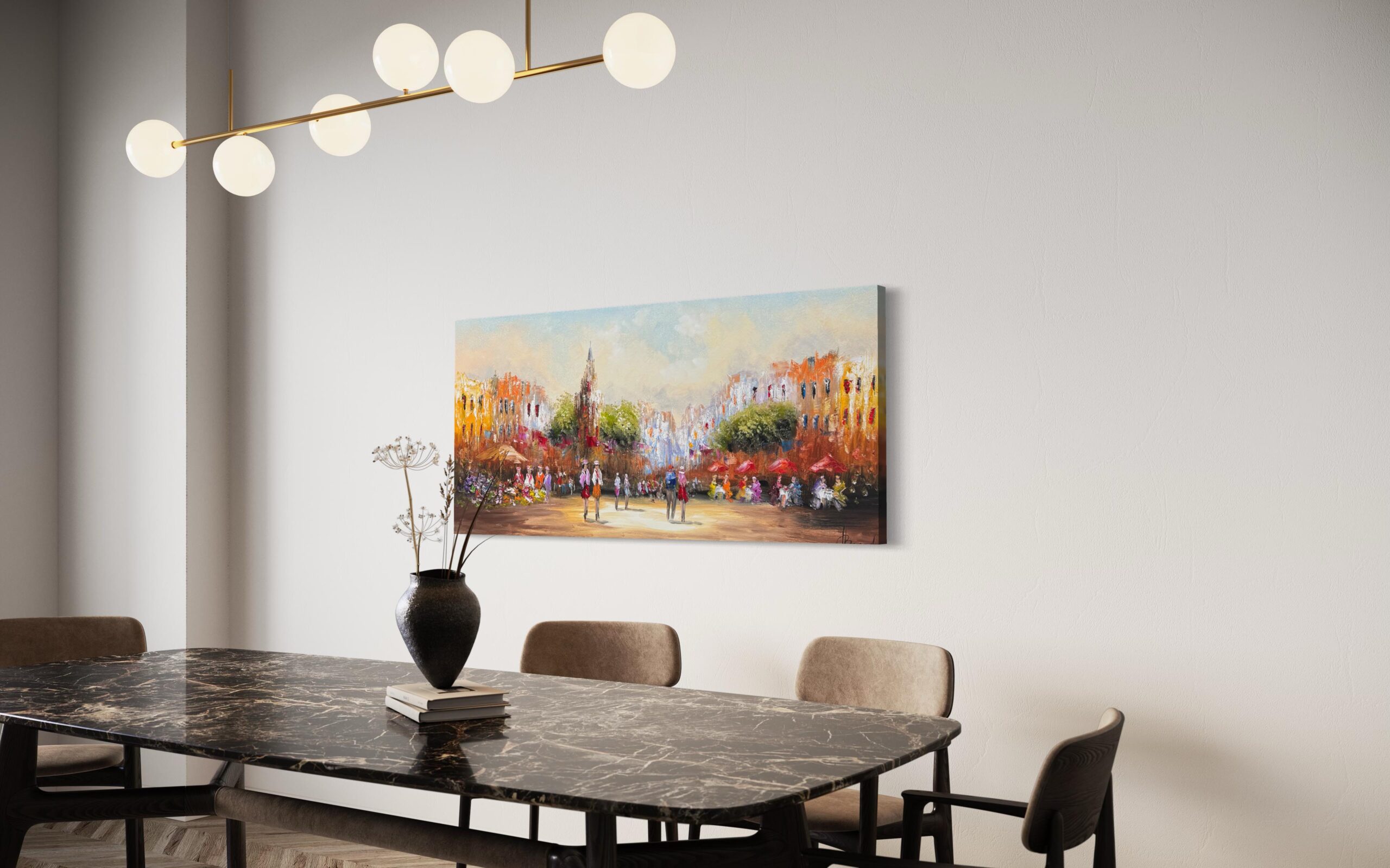 Schilderij Stadsgezicht II