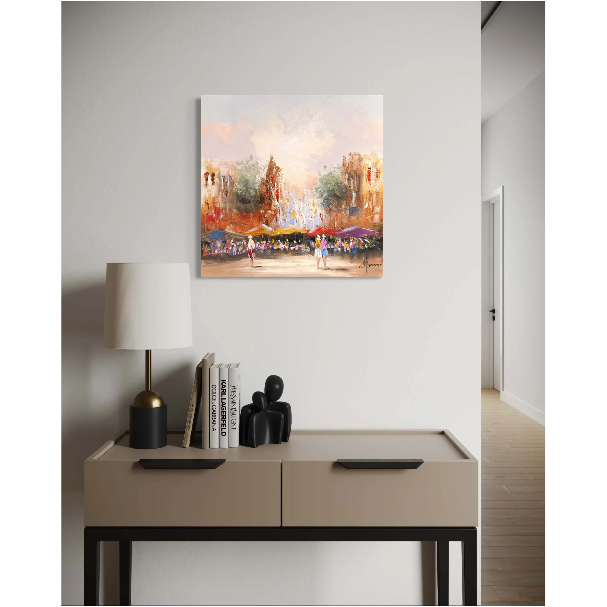 Schilderij Stadsgezicht I