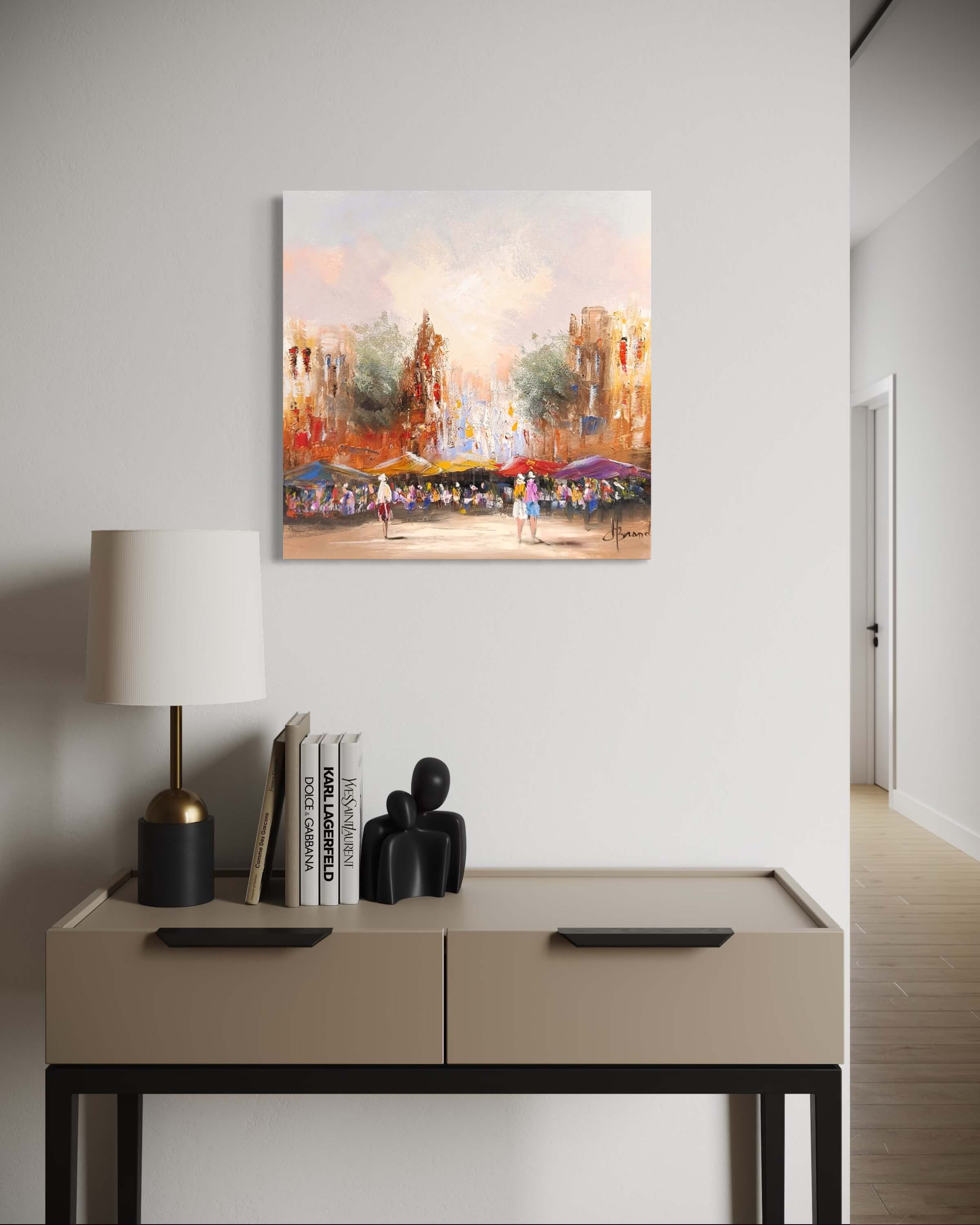 Schilderij Stadsgezicht I