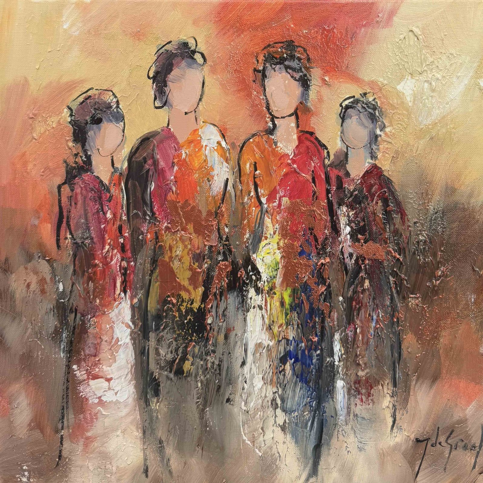 Vrouwen Schilderij XVI