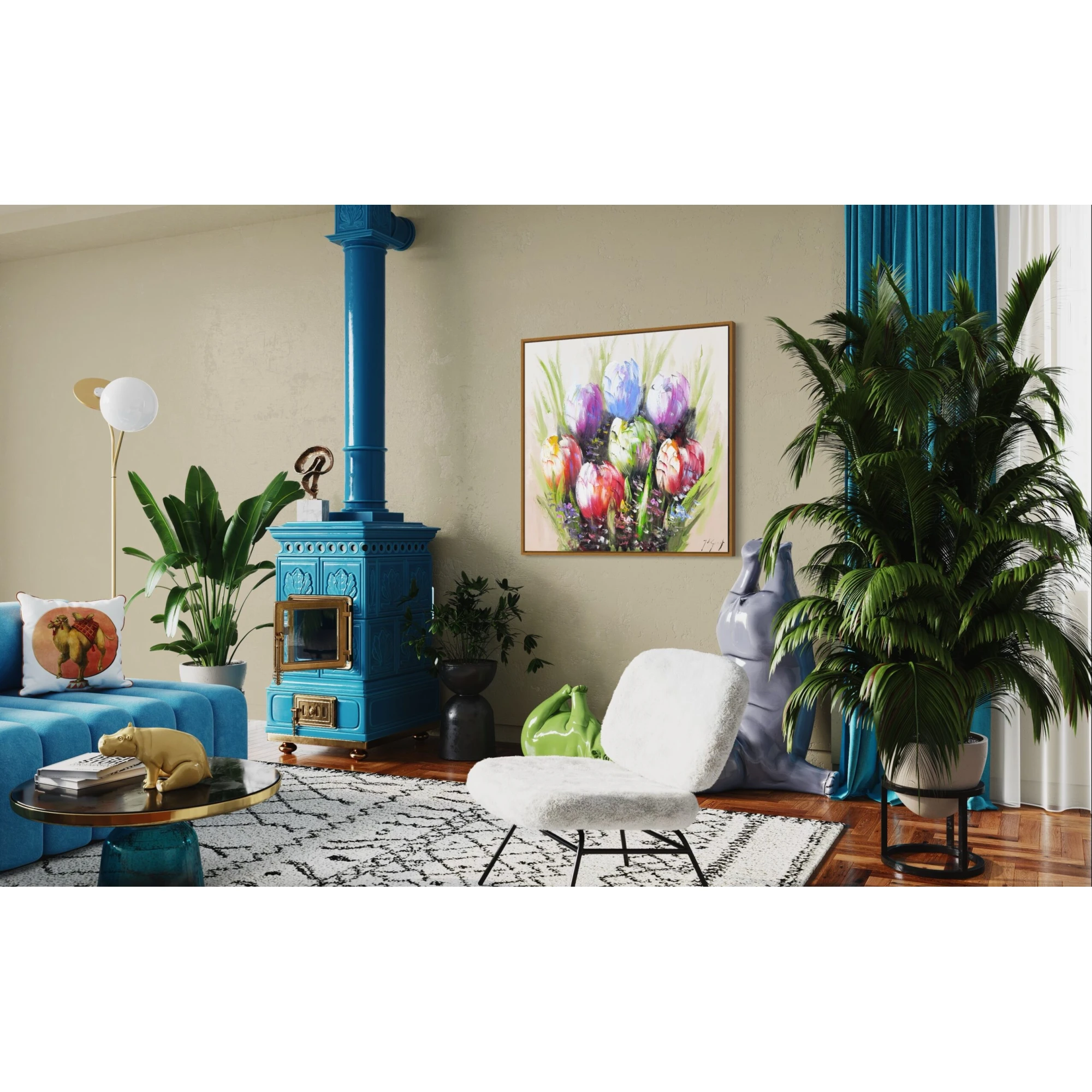 Bloemen Schilderij XVII