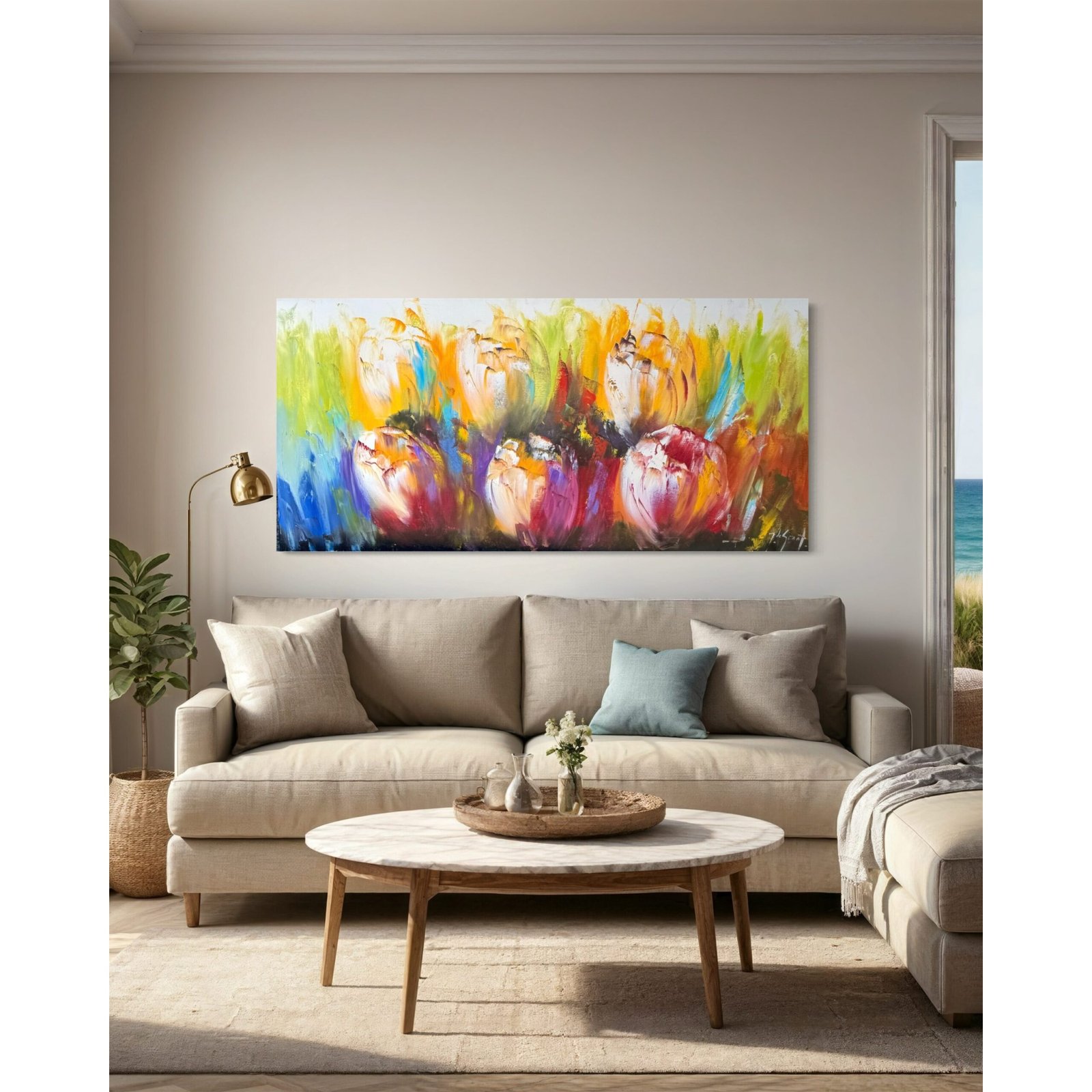 Bloemen Schilderij XIX