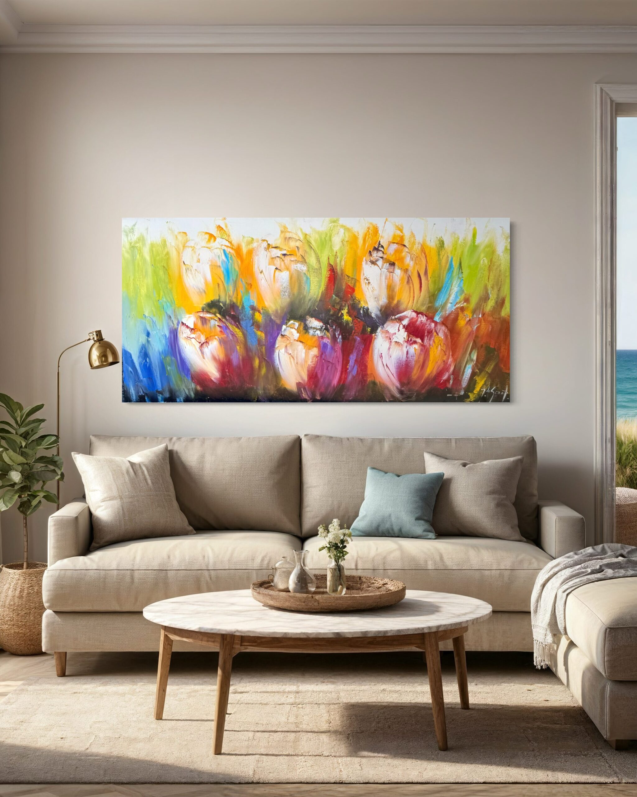 Bloemen Schilderij XIX