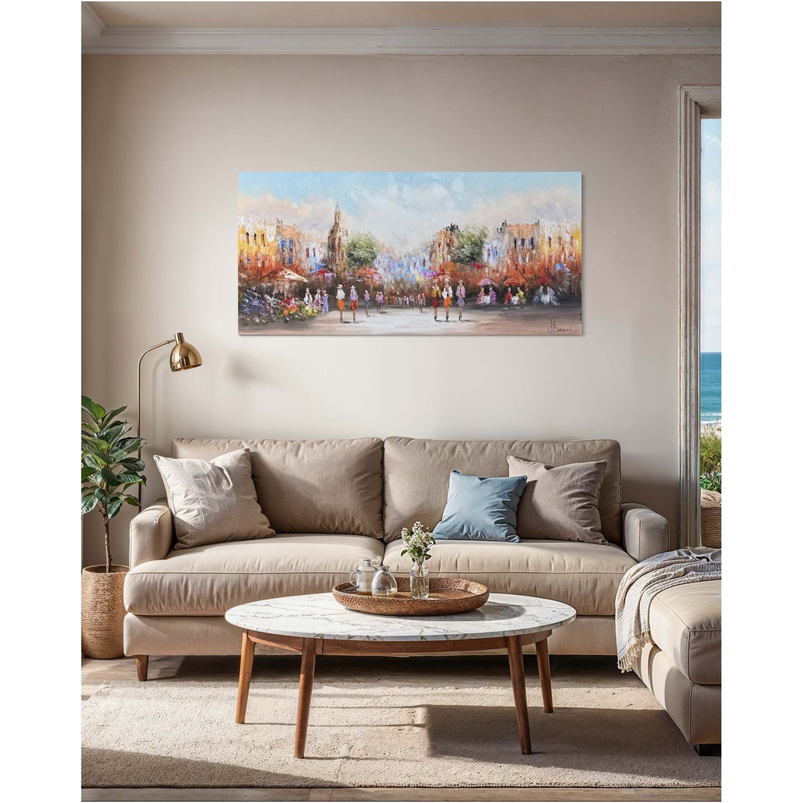 Schilderij Stadsgezicht III