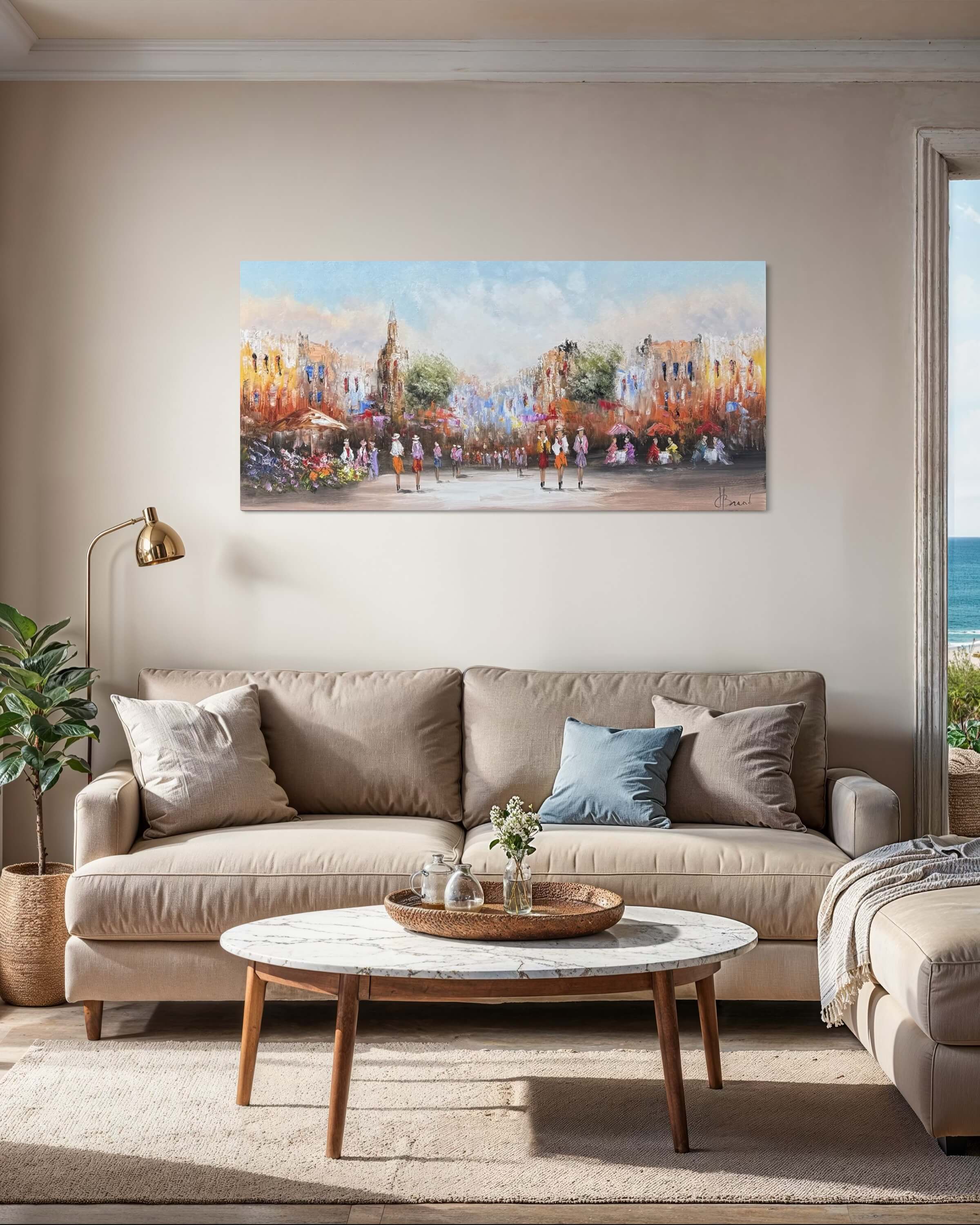 Schilderij Stadsgezicht III