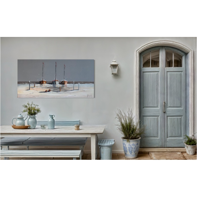 zeegezicht schilderij van daniel dumont