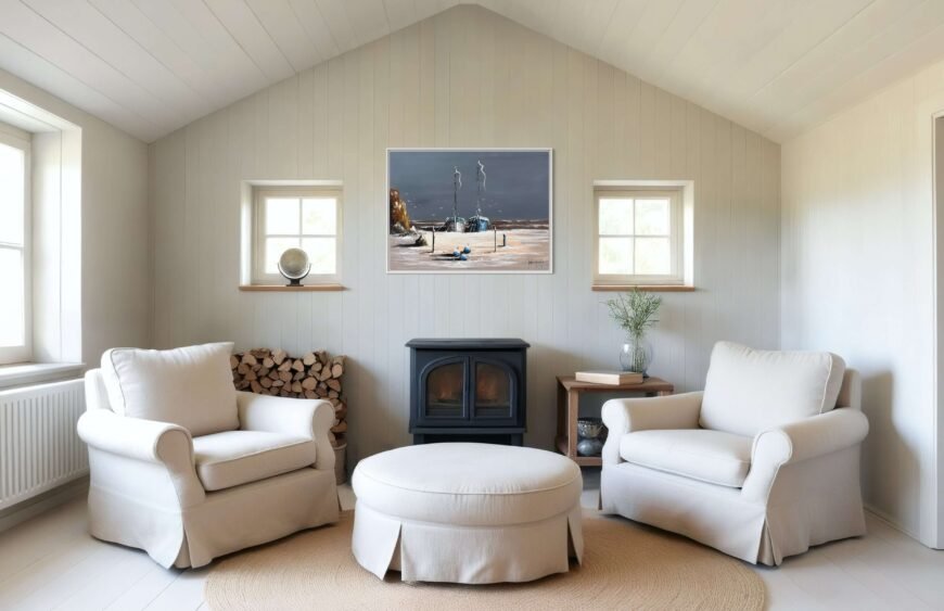 zeegezicht schilderij van daniel dumont