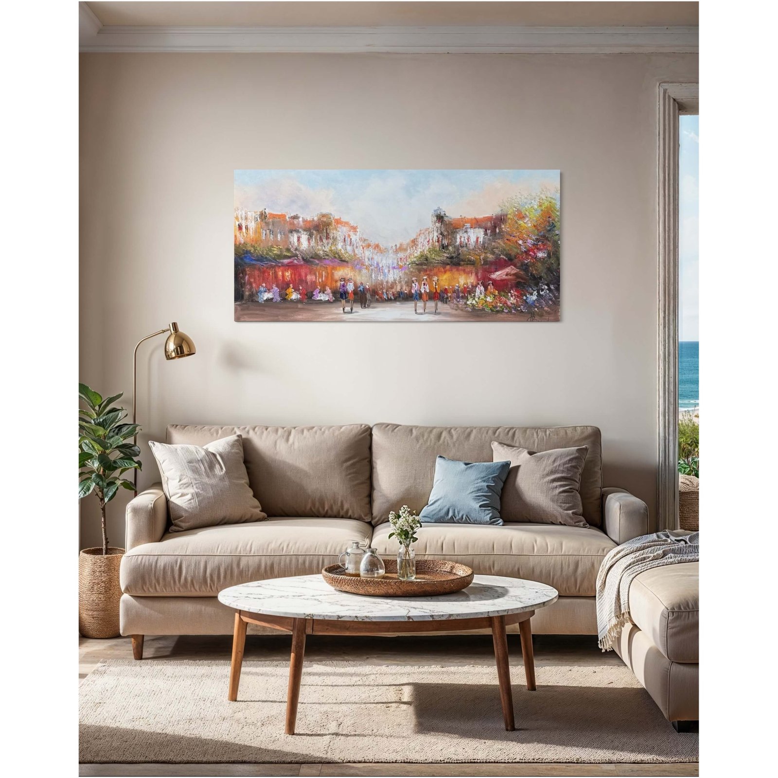 Schilderij Stadsgezicht IV