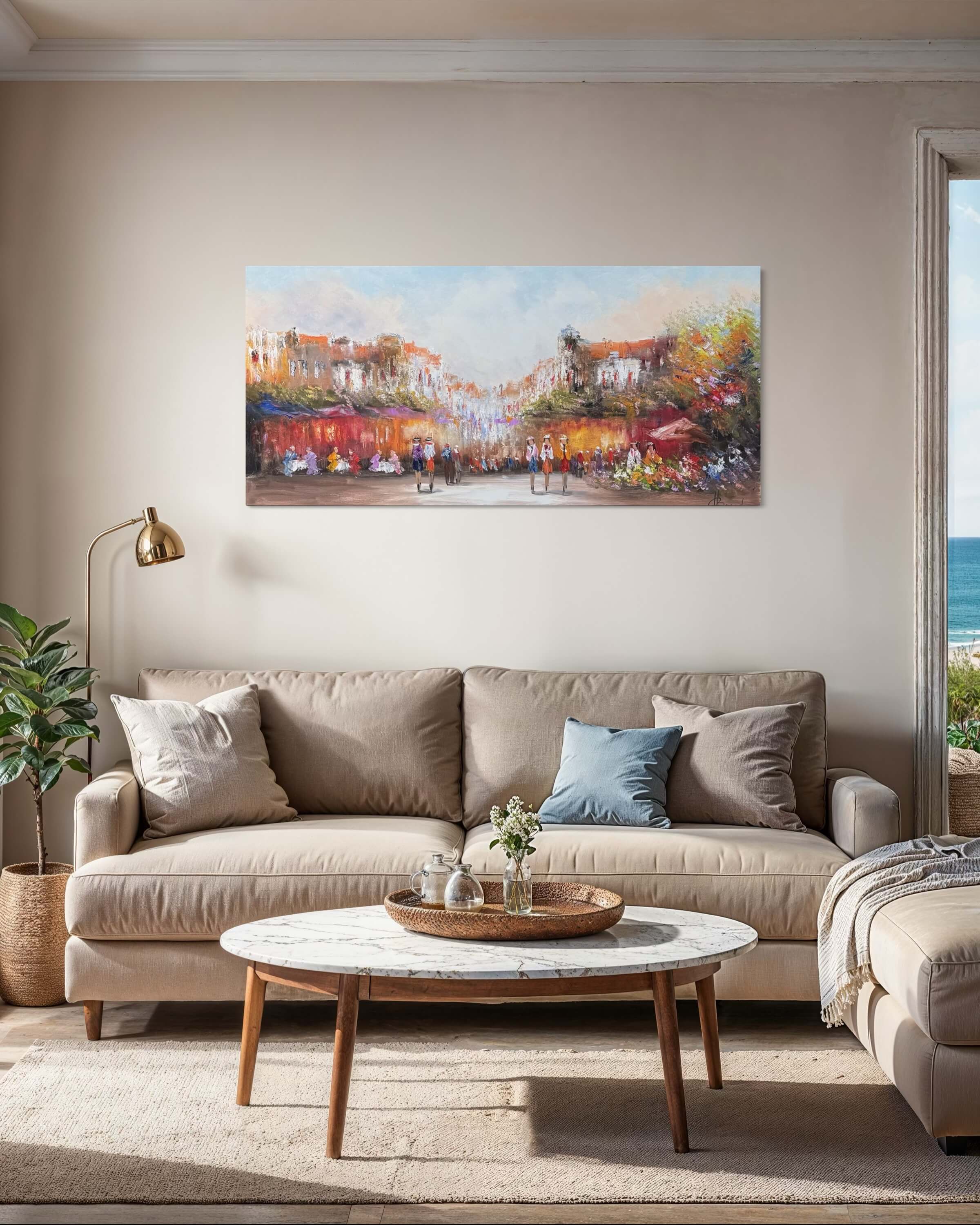 Schilderij Stadsgezicht IV