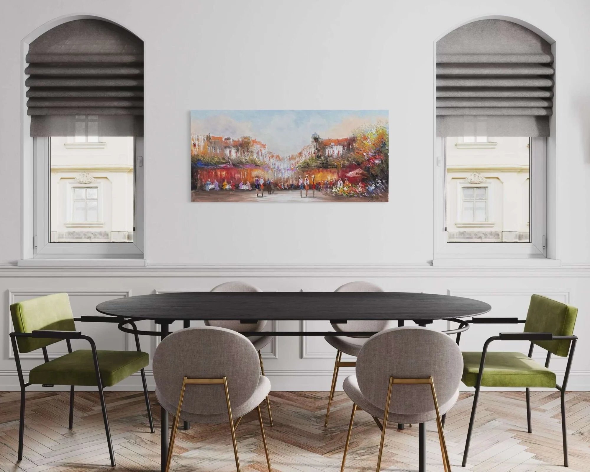 Schilderij Stadsgezicht IV