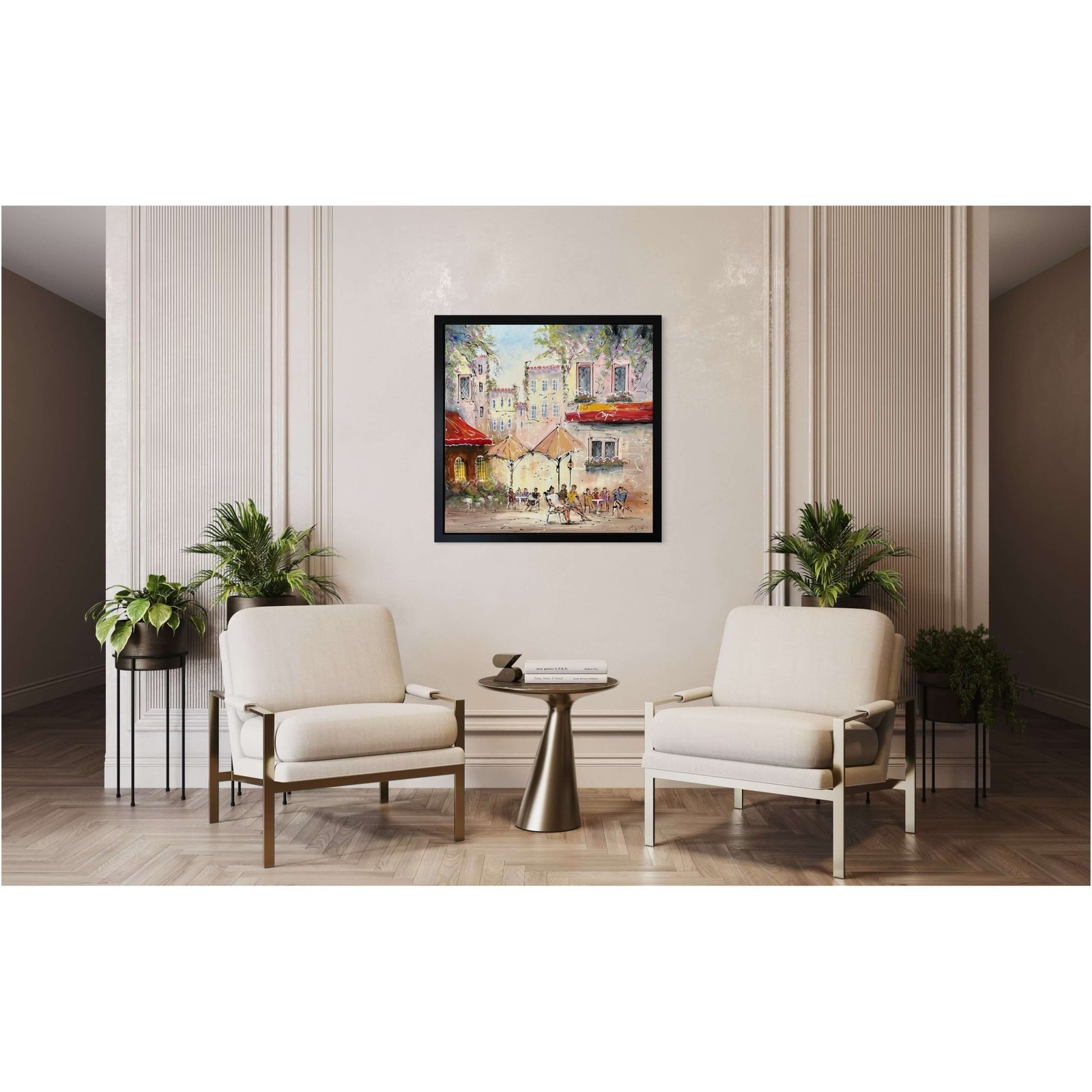 Schilderij Stadsgezicht IV