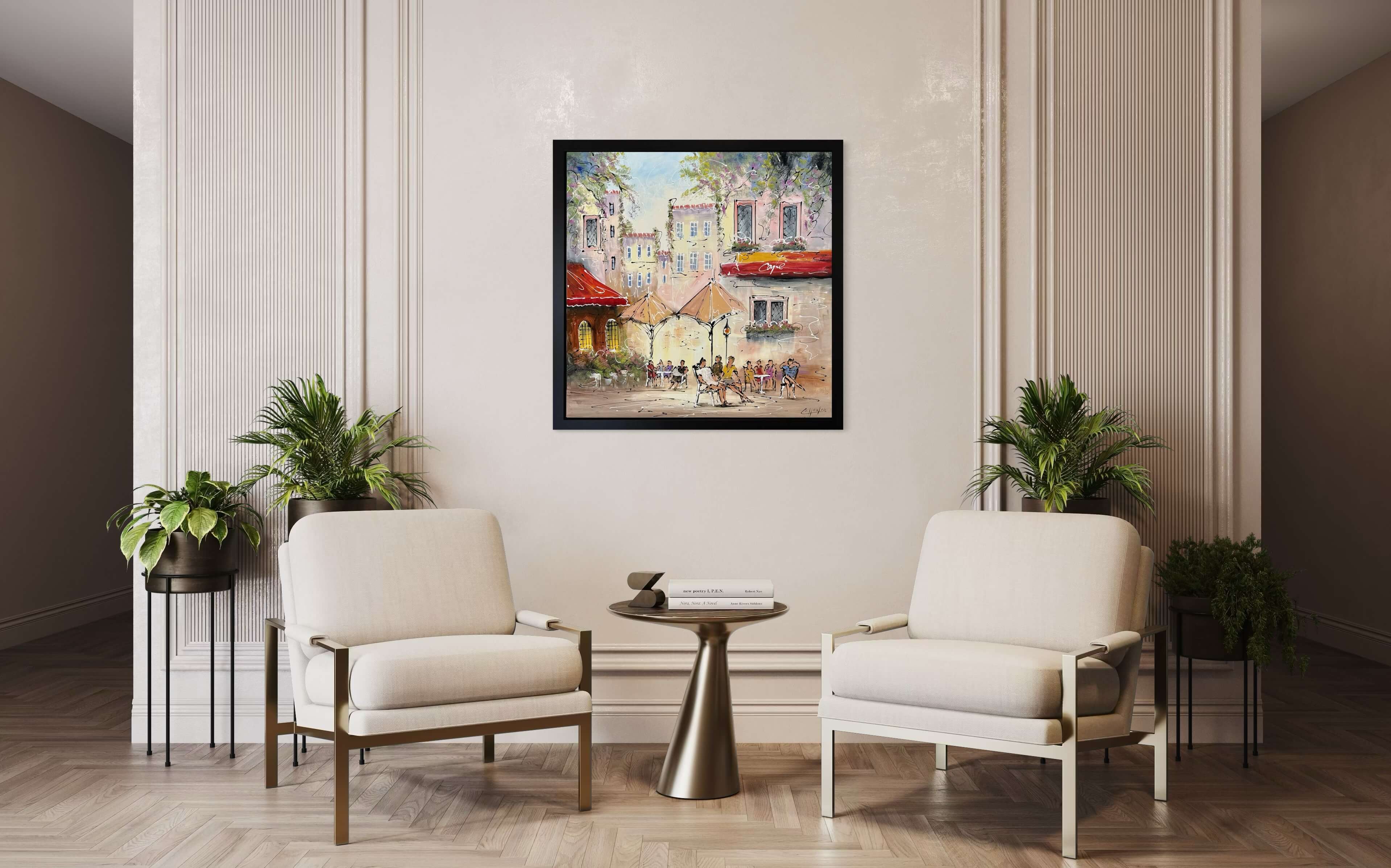 Schilderij Stadsgezicht IV