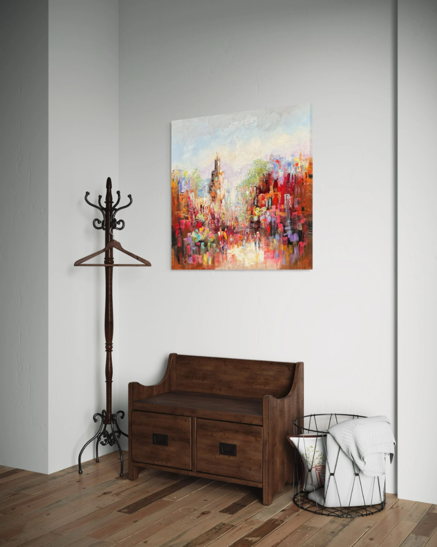 Schilderij Stadsgezicht VI