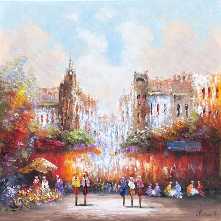 Schilderij Stad II