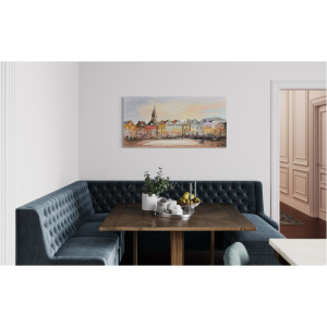 Schilderij stadsgezicht De Hof Amersfoort
