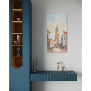 Schilderij stadsgezicht Onze Lieve Vrouwetoren Amersfoort