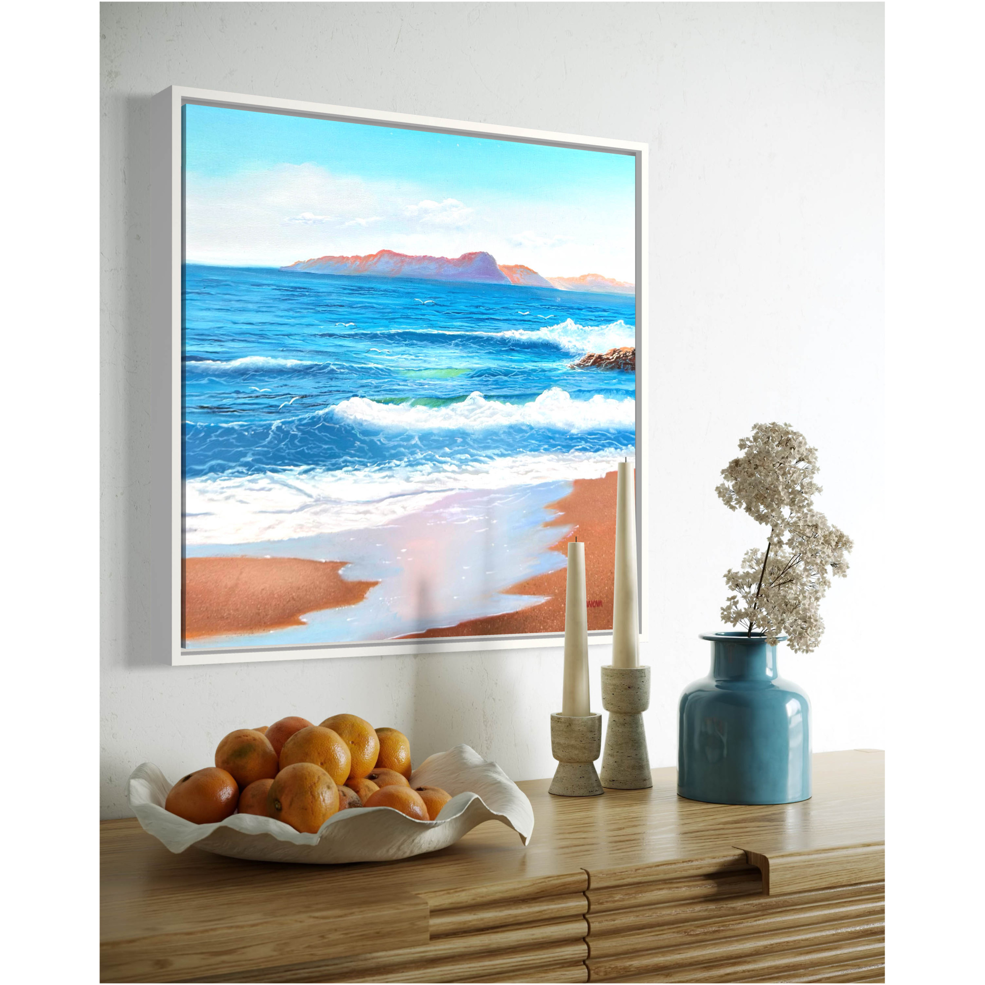 Strandschilderij - Breaking The Waves