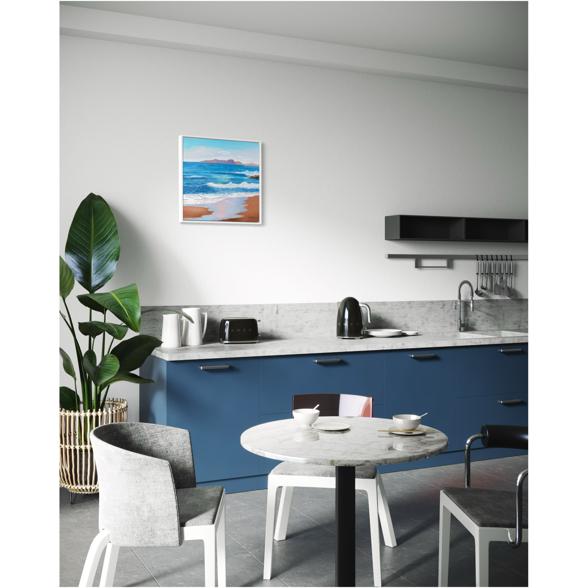 Strandschilderij - Breaking The Waves