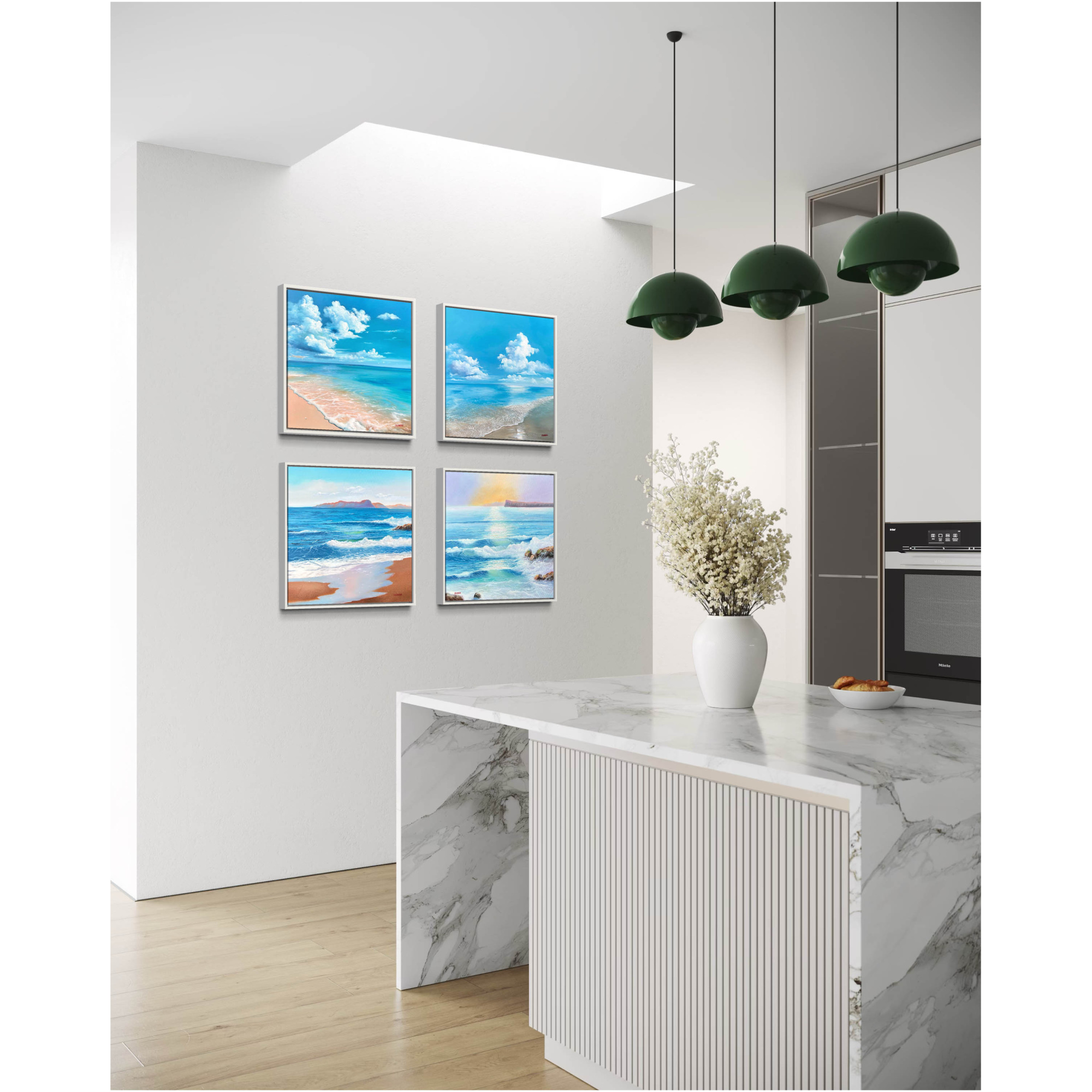 Strandschilderij - Breaking The Waves