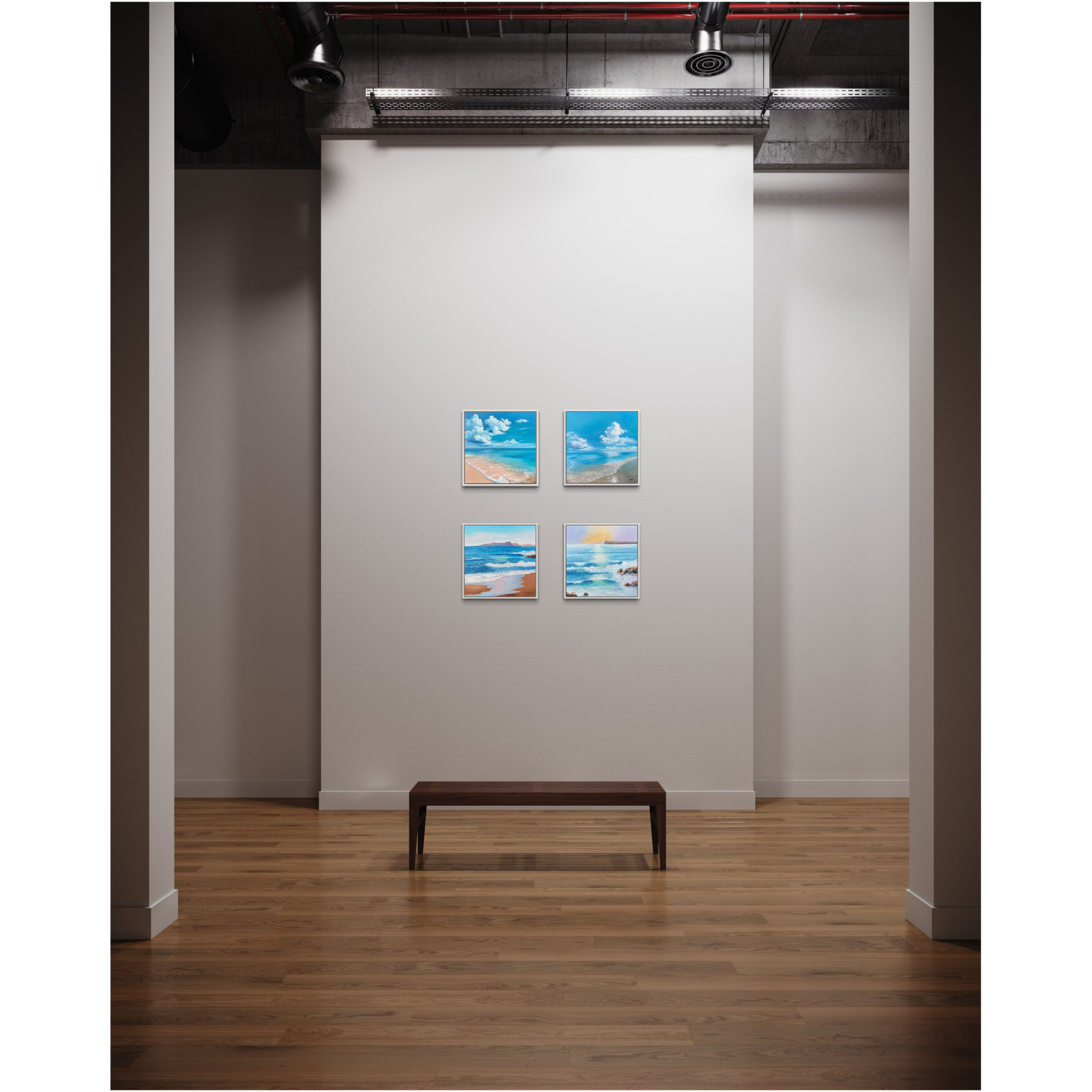 Strandschilderij - Breaking The Waves