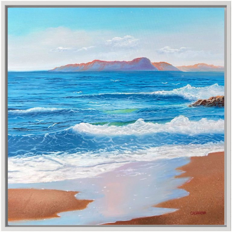 Strandschilderij - Breaking The Waves