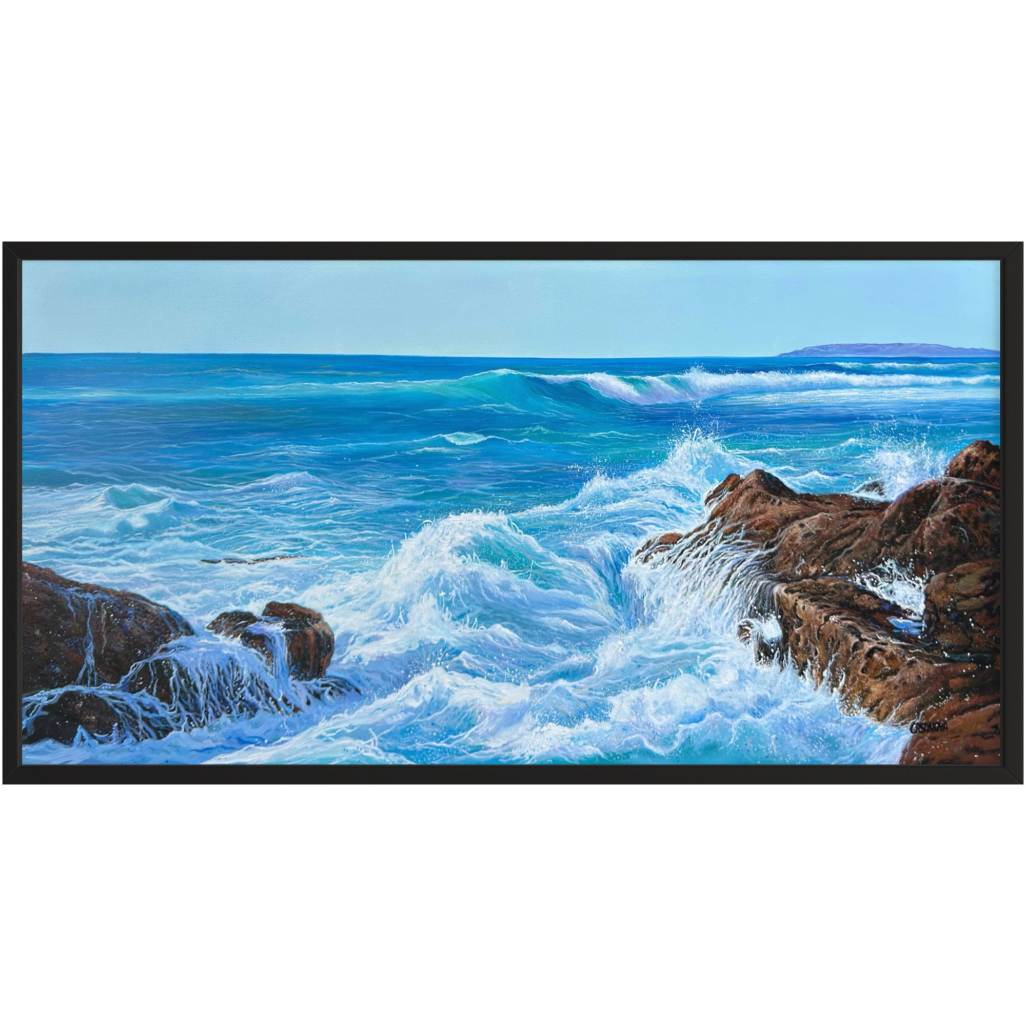 Strandschilderij - Blue Symphony