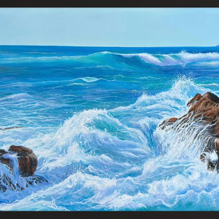 Strandschilderij - Blue Symphony