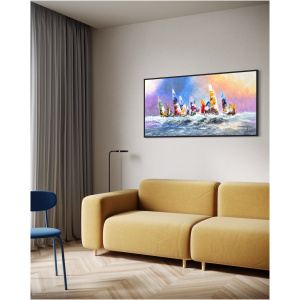 Schilderij Zeilers IV