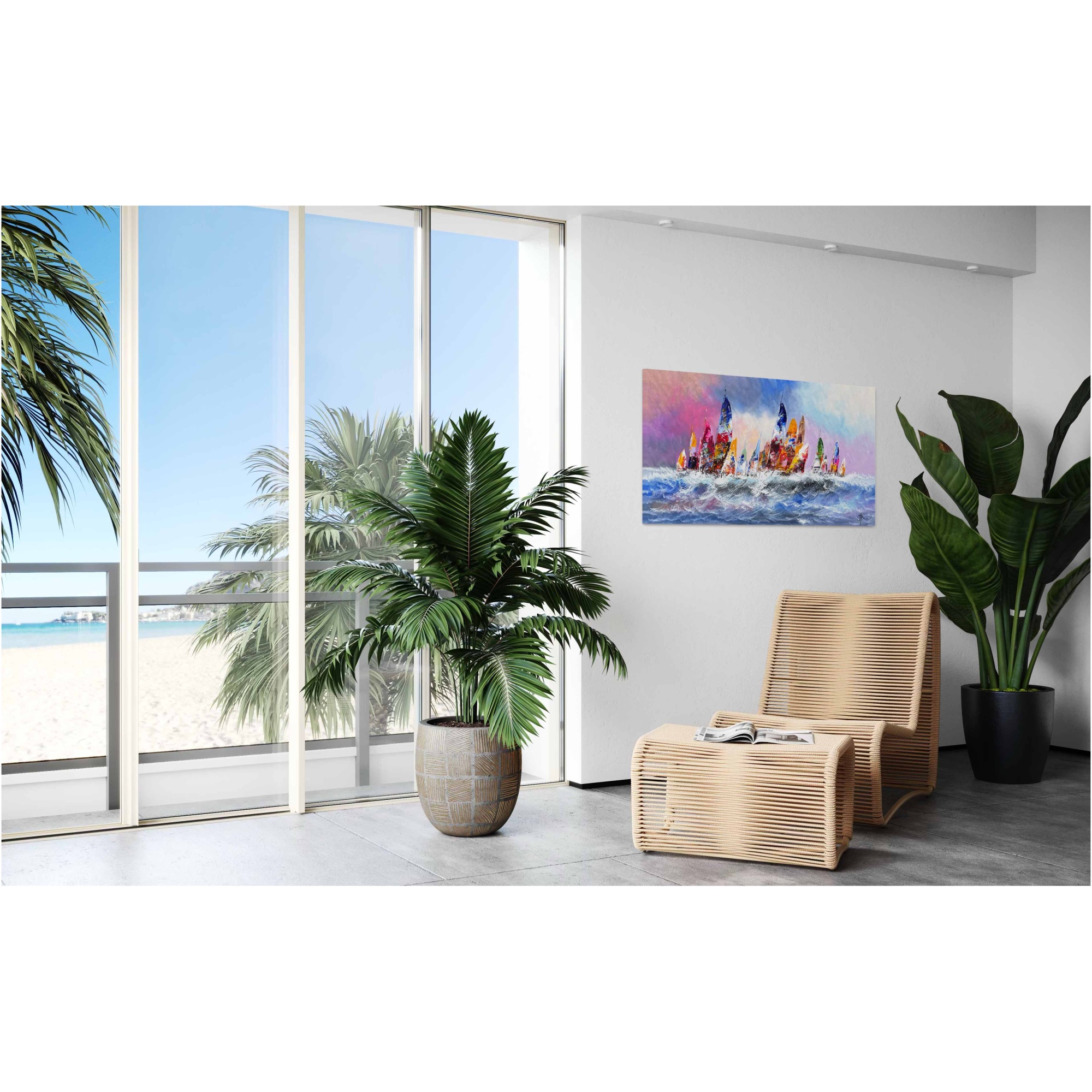 Schilderij Zeilers III