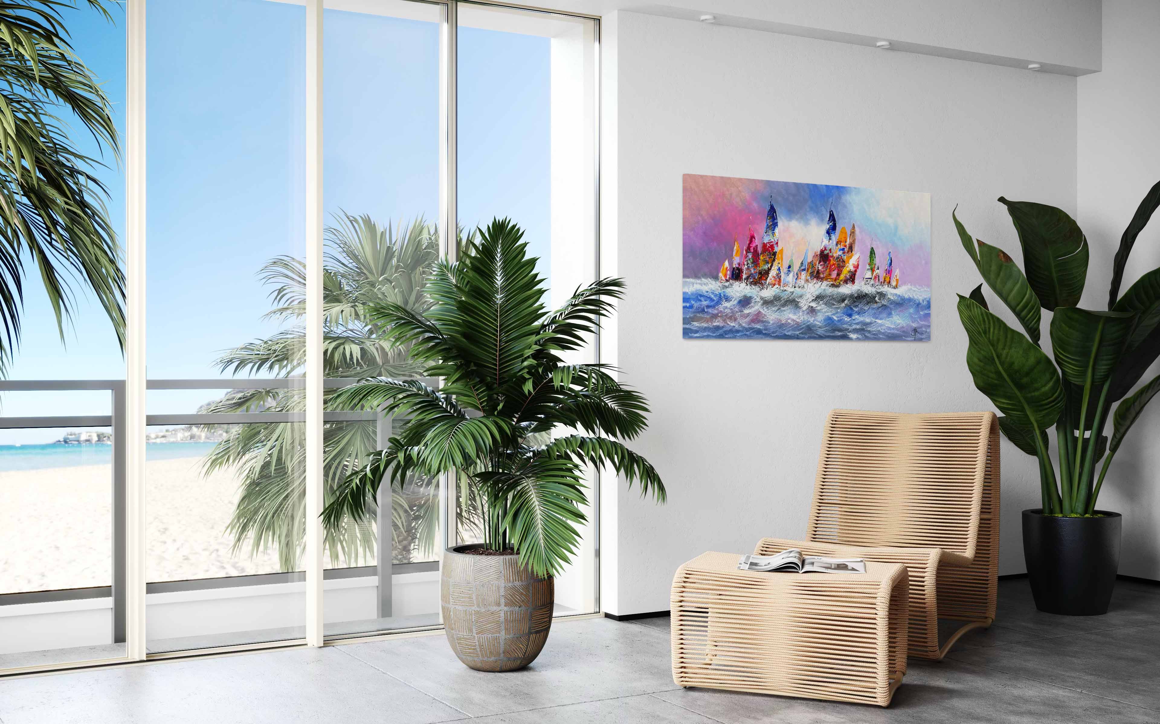 Schilderij Zeilers III