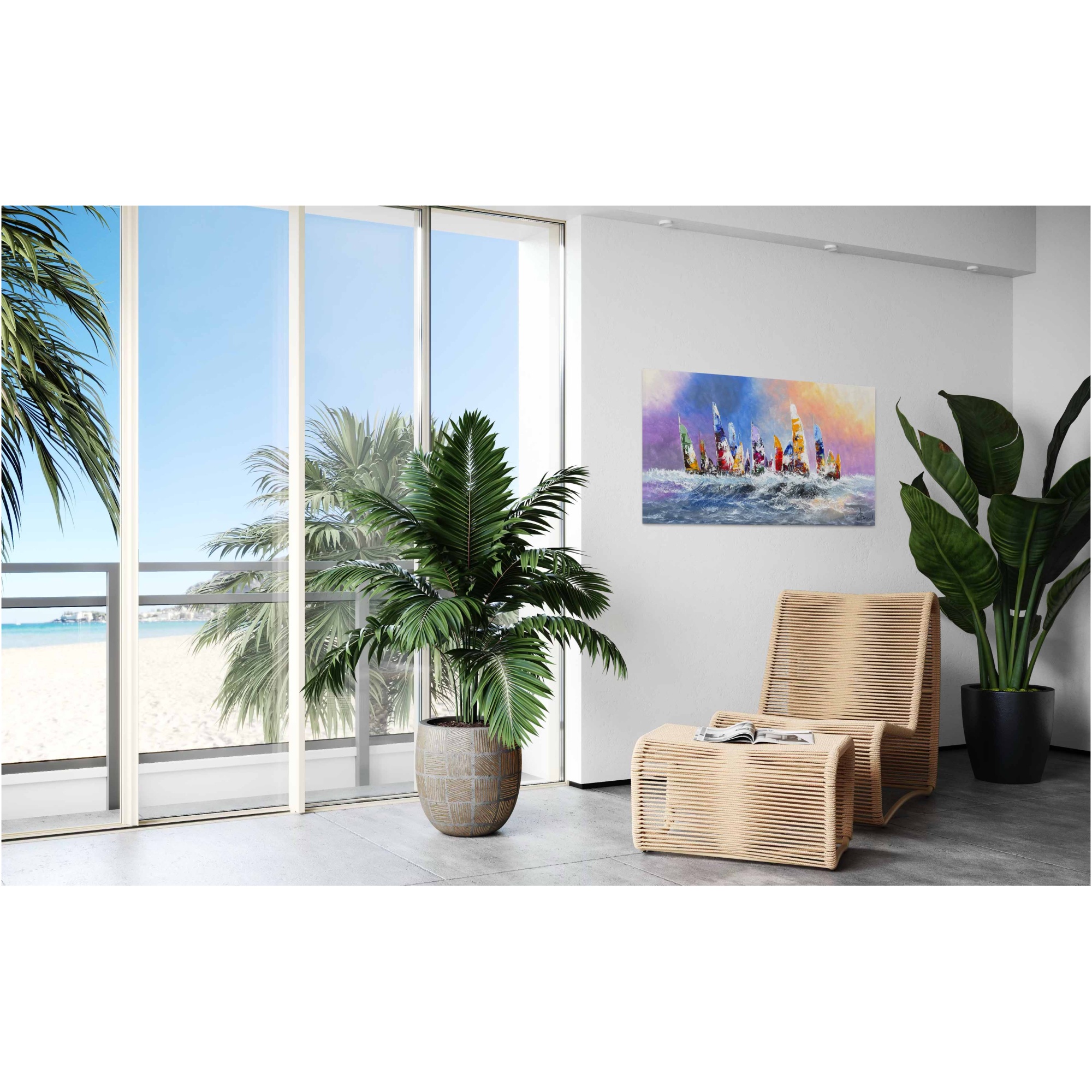 Schilderij Zeilers IV