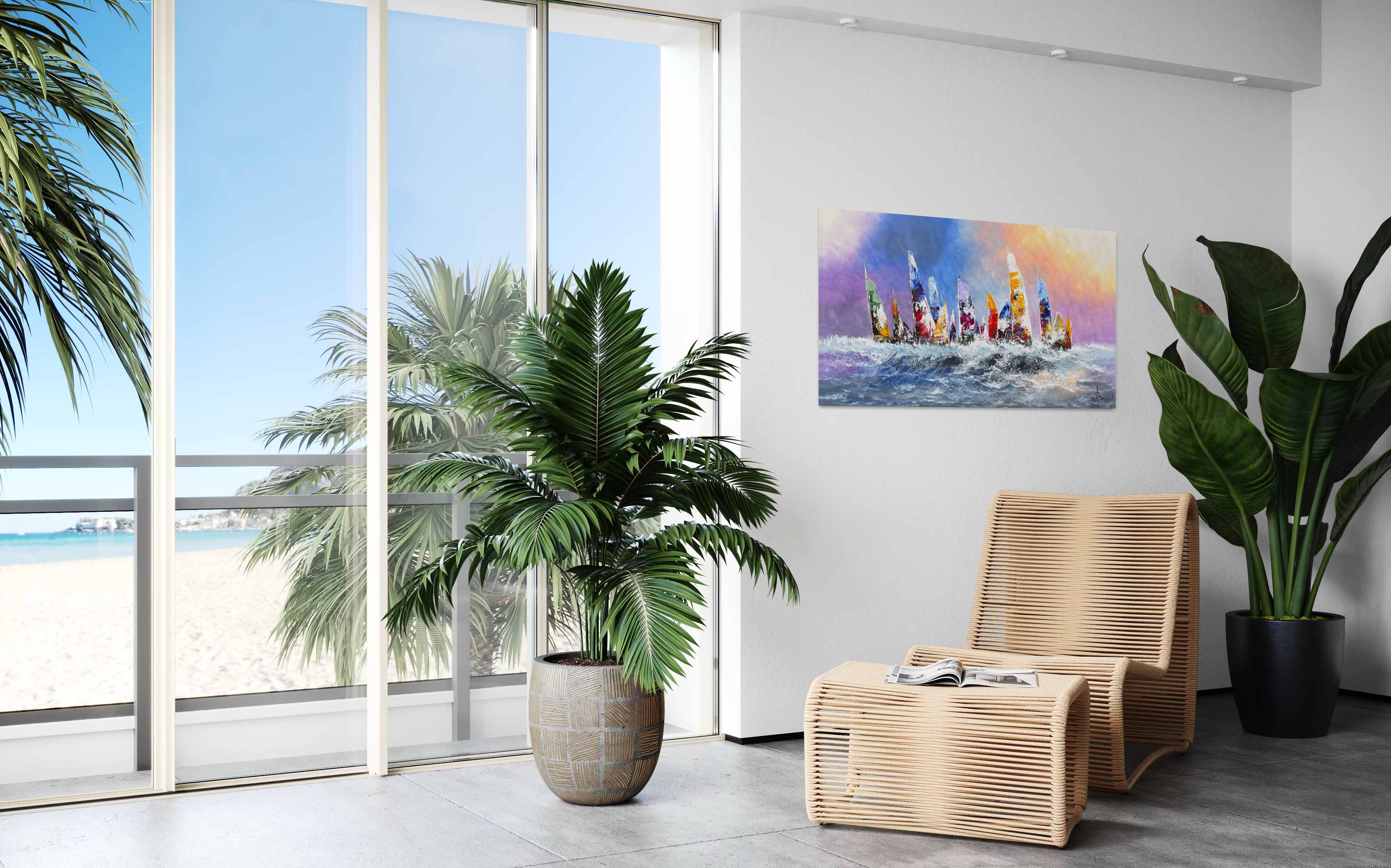 Schilderij Zeilers IV