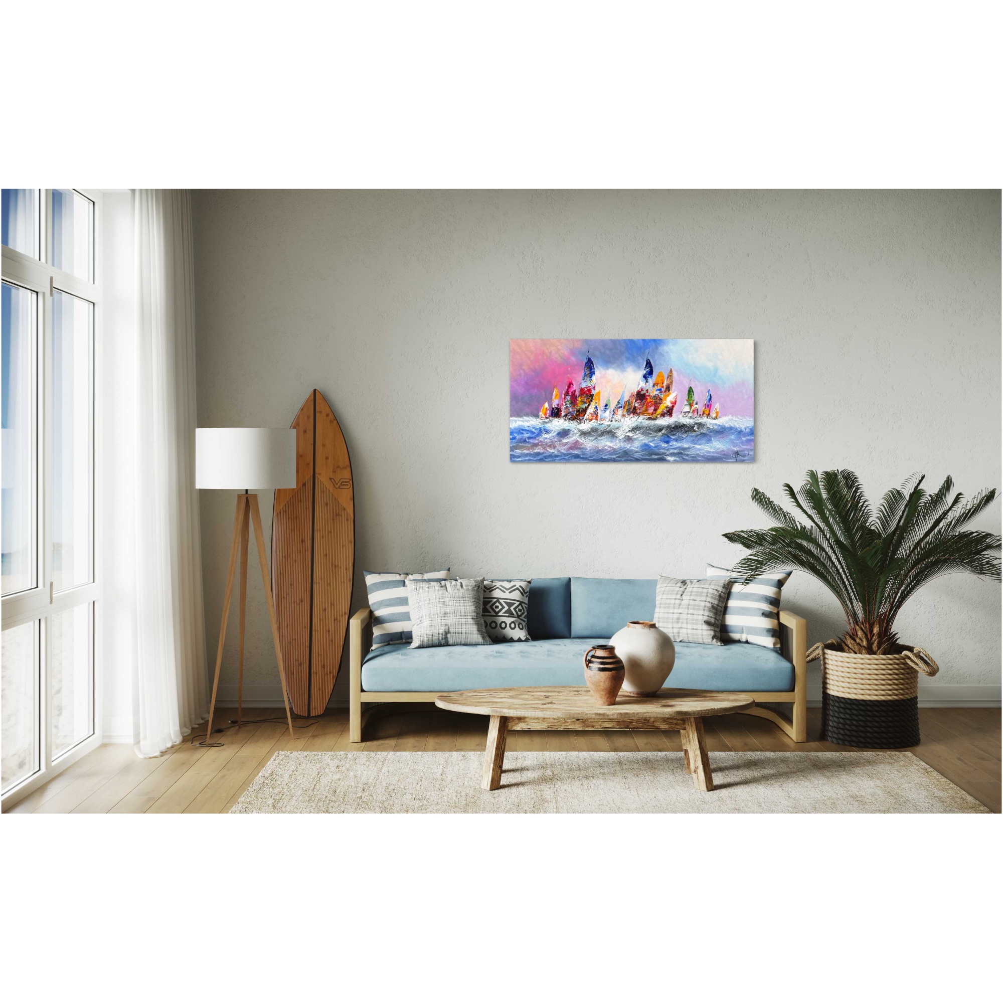 Schilderij Zeilers III