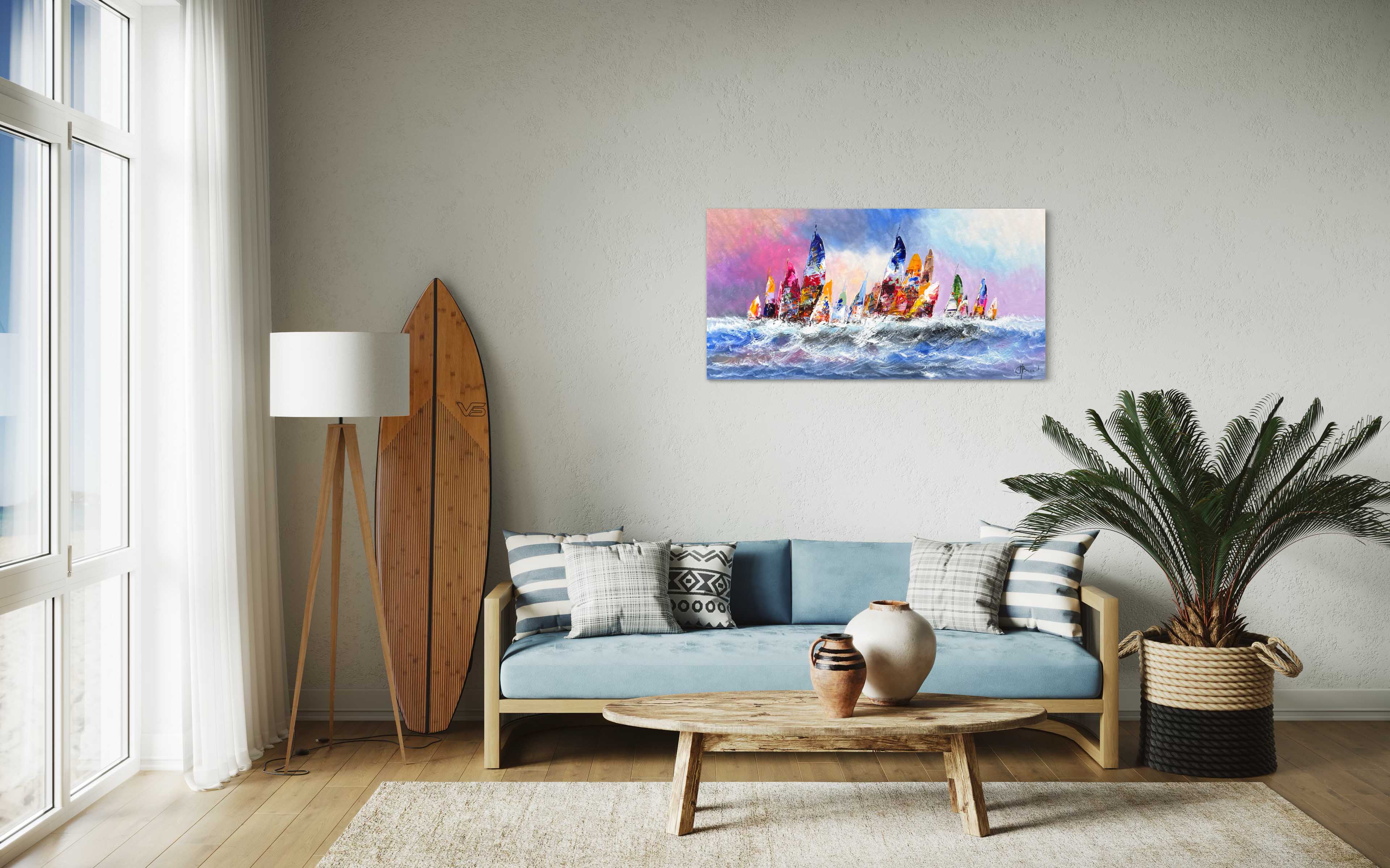 Schilderij Zeilers III