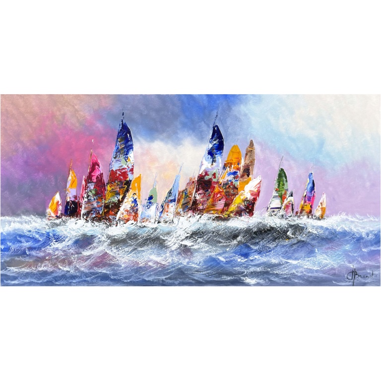 Schilderij Zeilers III