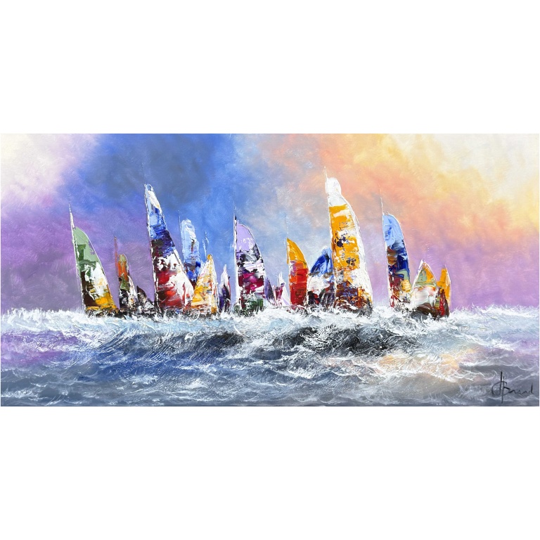 Schilderij Zeilers IV