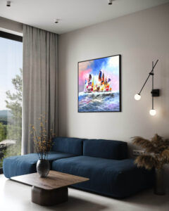 Schilderij Zeilers II